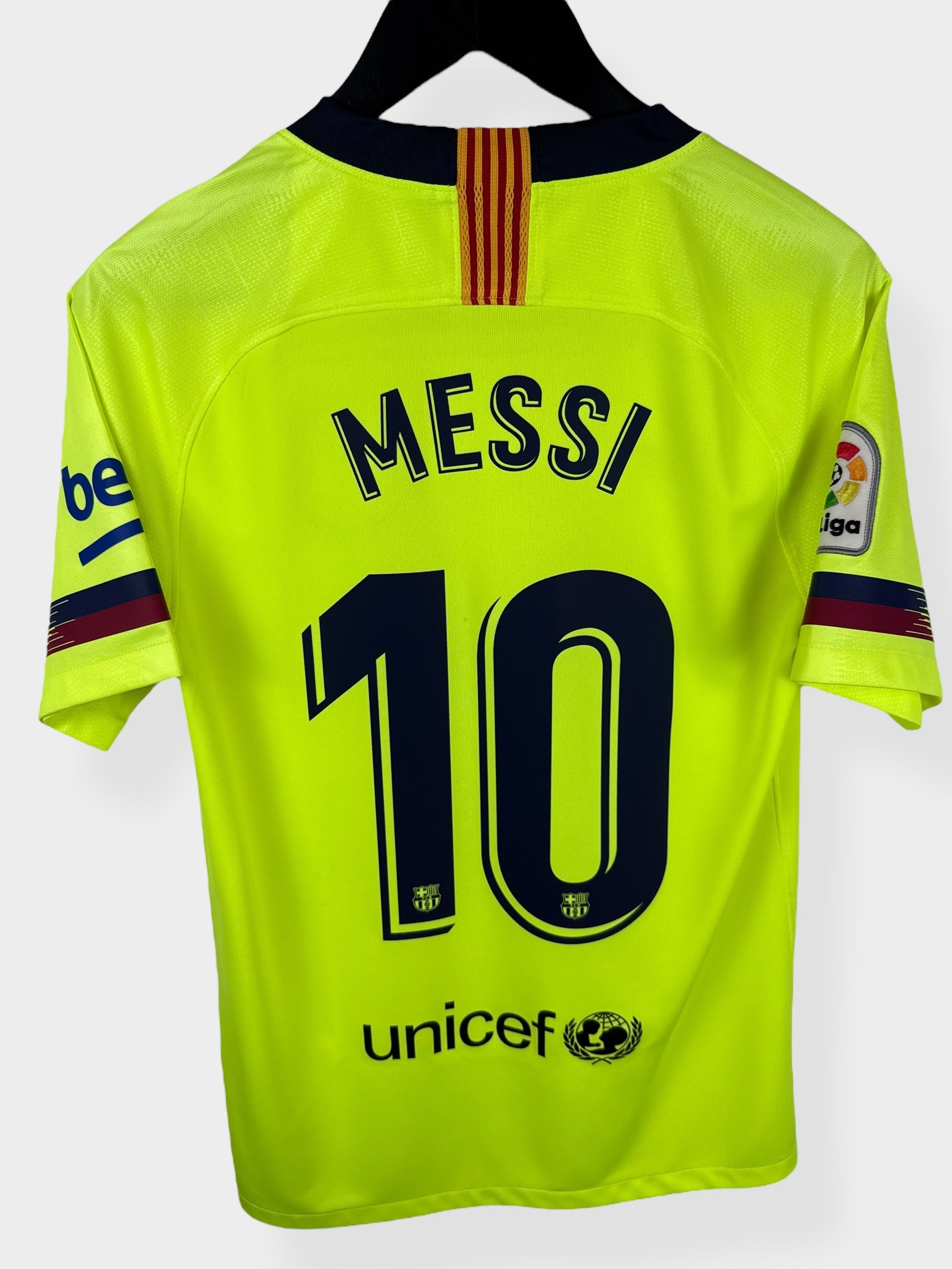 2018-19 BARCELONA AWAY SHIRT MESSI #10 S - Authentic Football Club