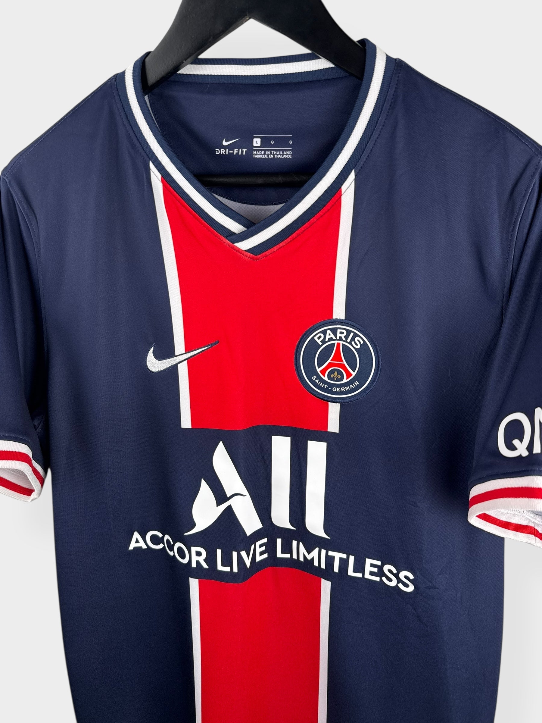 2020-21 PARIS SAINT-GERMAIN HOME SHIRT MBAPPE #7 L - Authentic Football Club