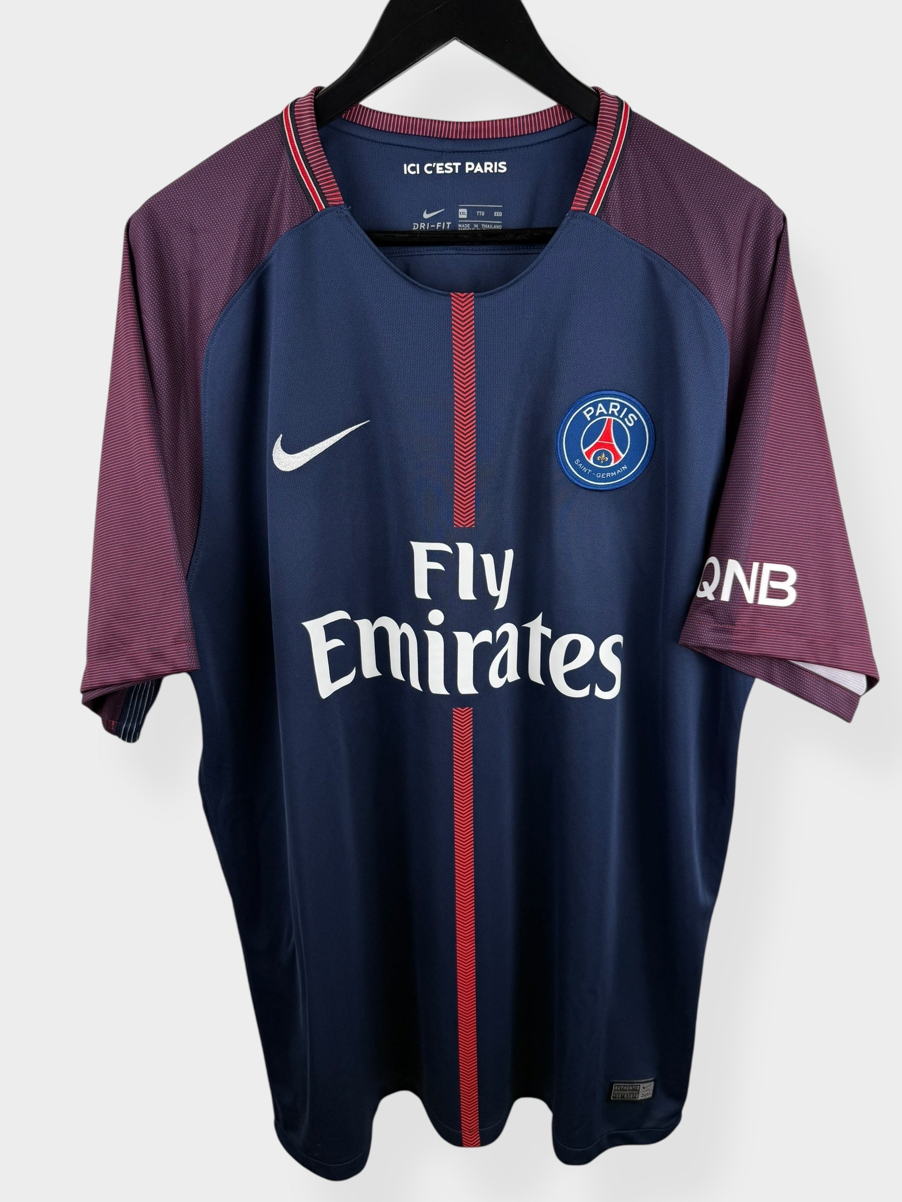 2017-18 PARIS SAINT-GERMAIN HOME SHIRT NEYMAR JR #10 XXL - Authentic Football Club