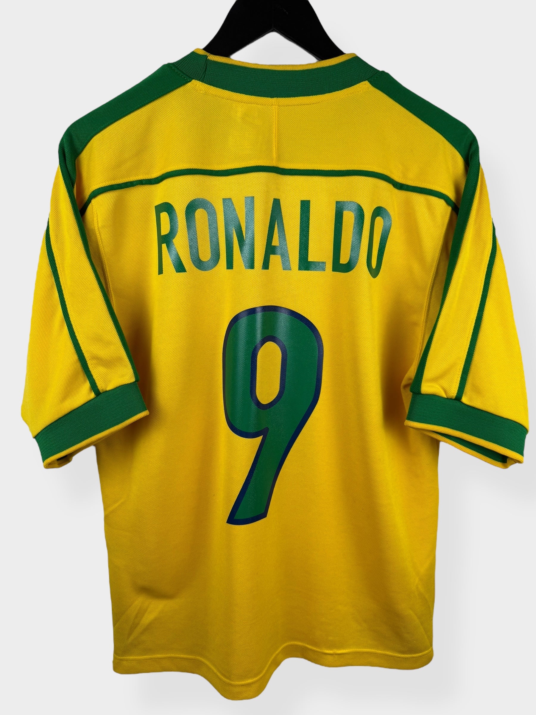 1998-00 BRAZIL HOME SHIRT RONALDO #9 S