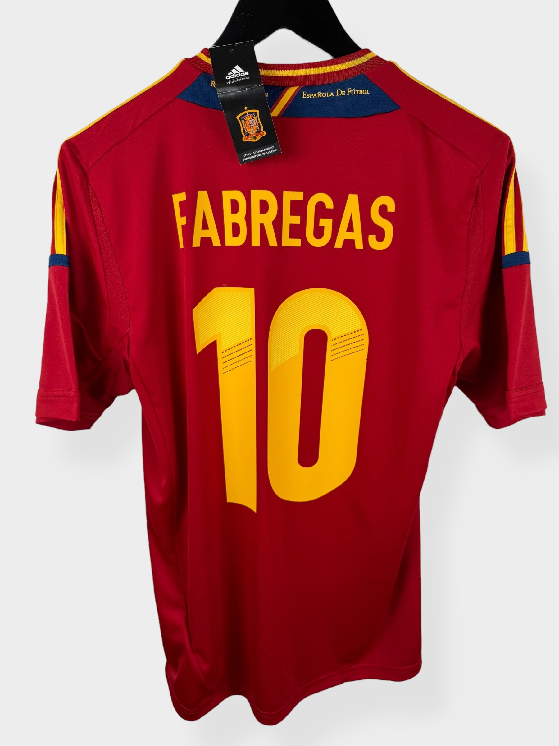 2011-12 SPAIN HOME SHIRT FABREGAS #10 S - Authentic Football Club