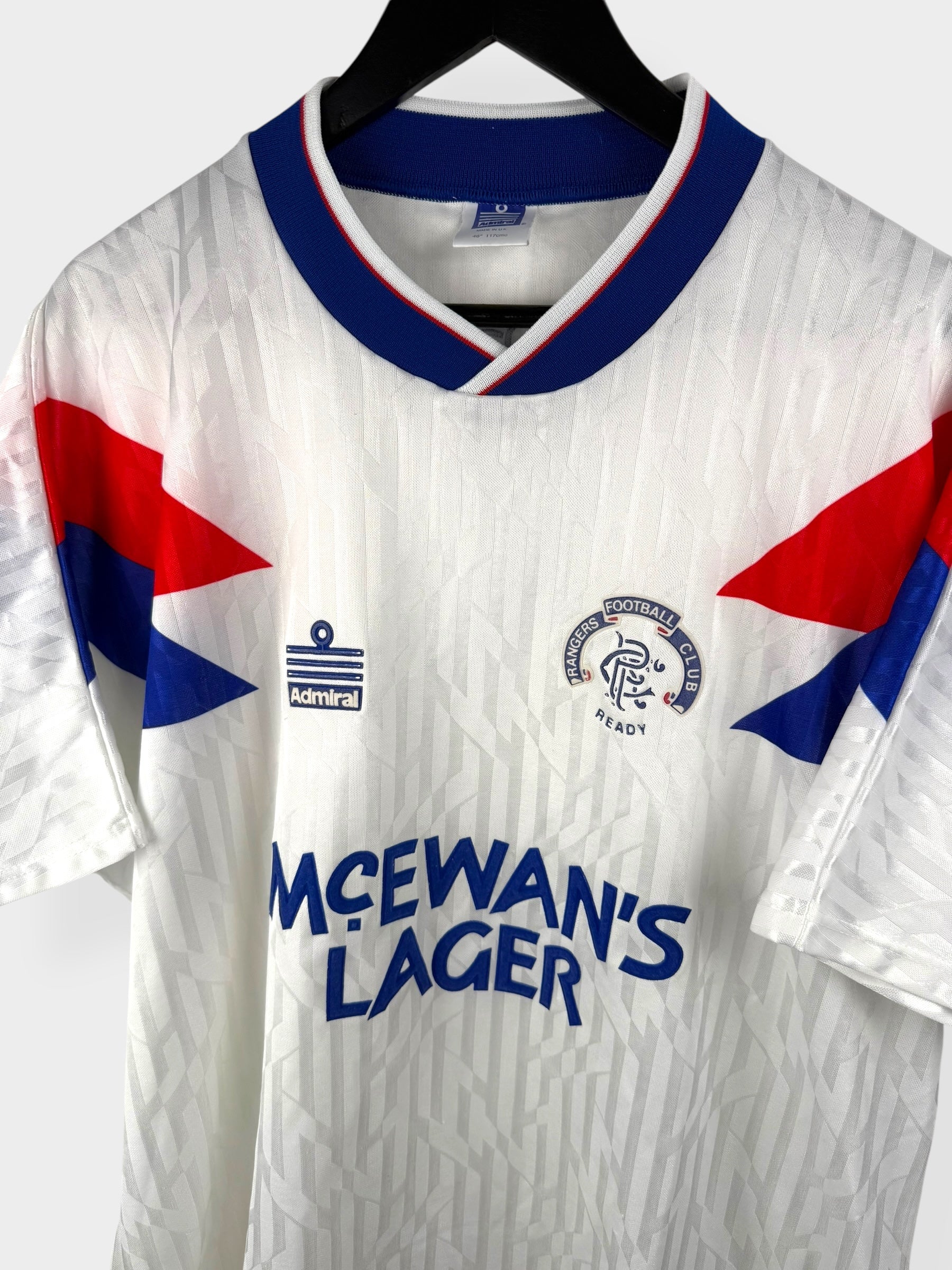 1990-92 RANGERS AWAY SHIRT XXL - Authentic Football Club