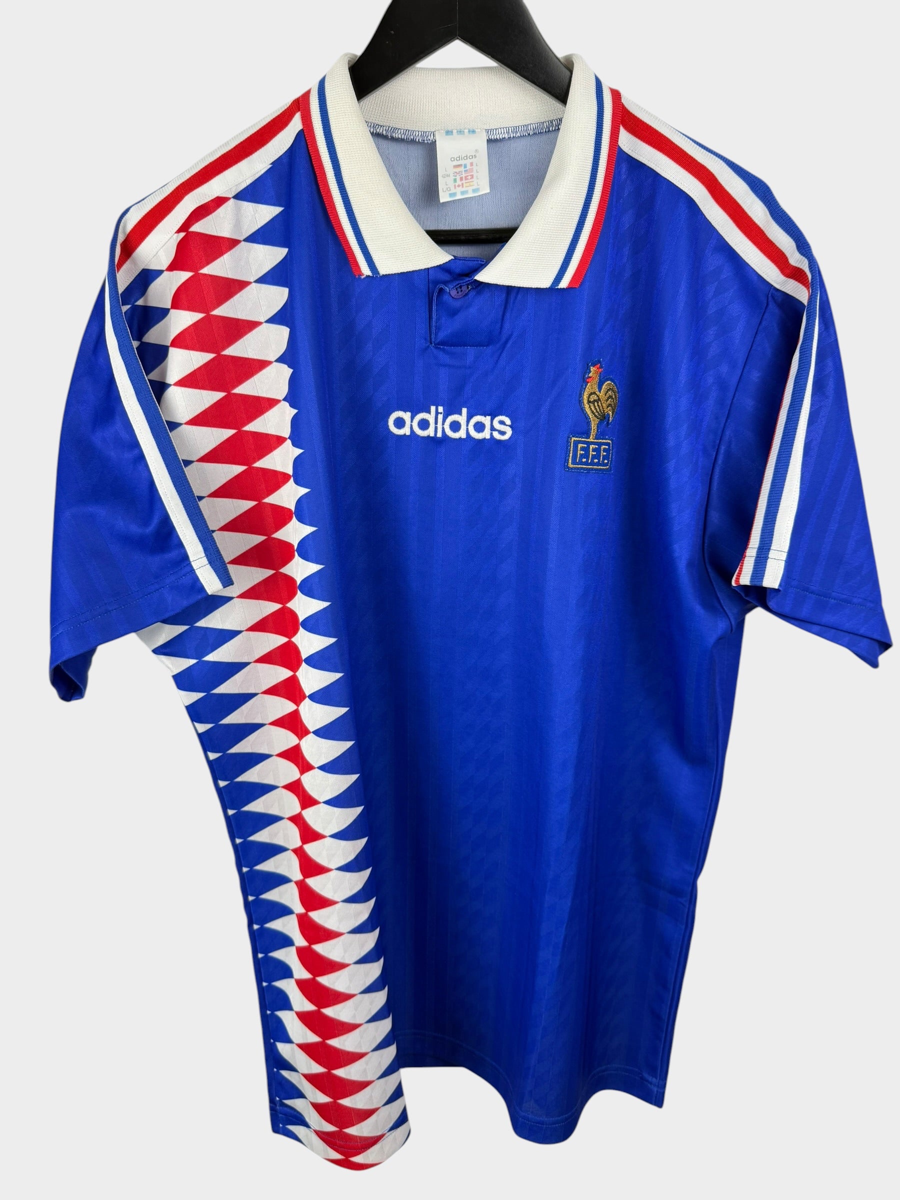 1994-96 FRANKRIJK THUISSHIRT L