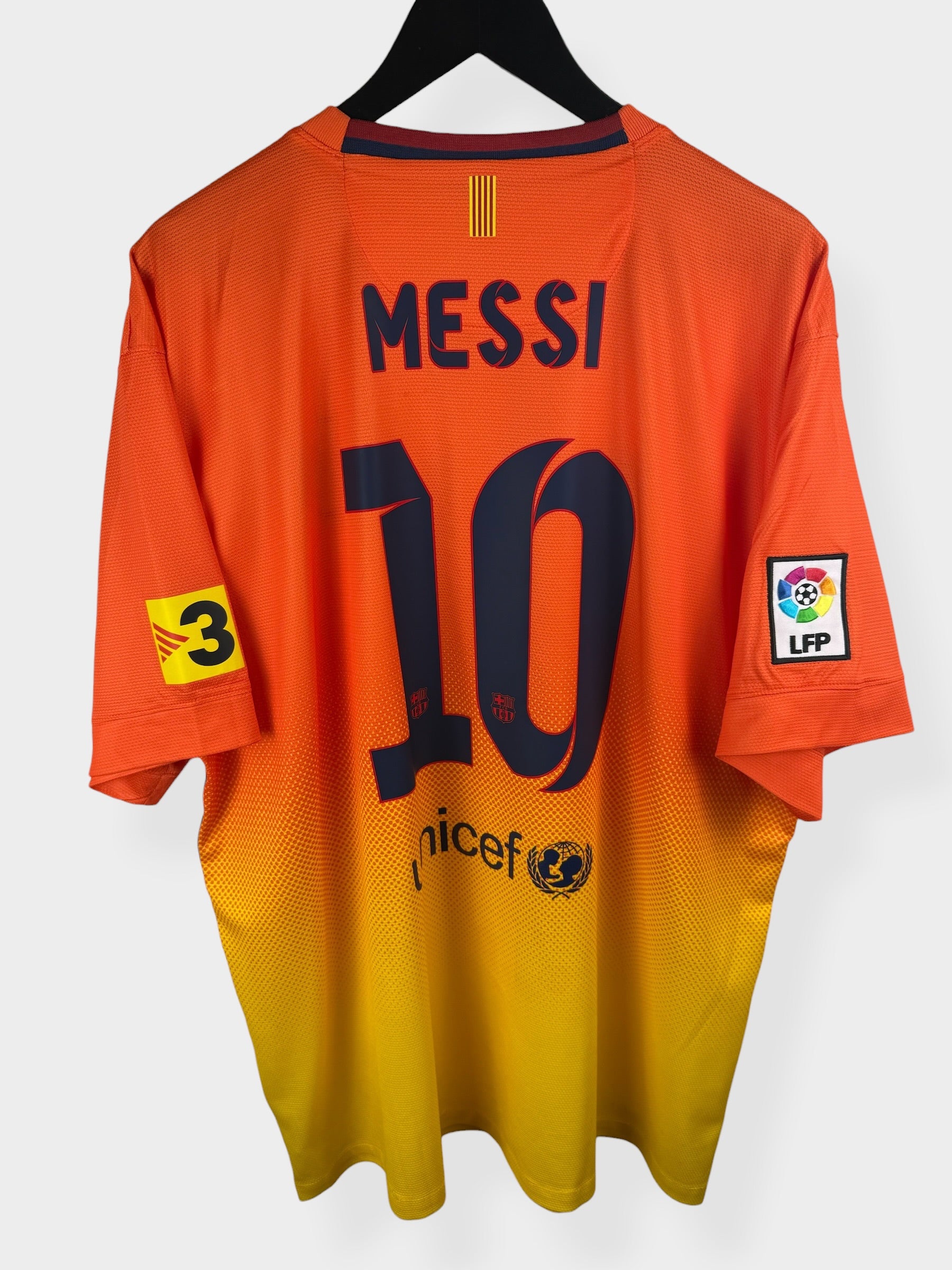 2012-13 BARCELONA AWAY SHIRT MESSI #10 XXL