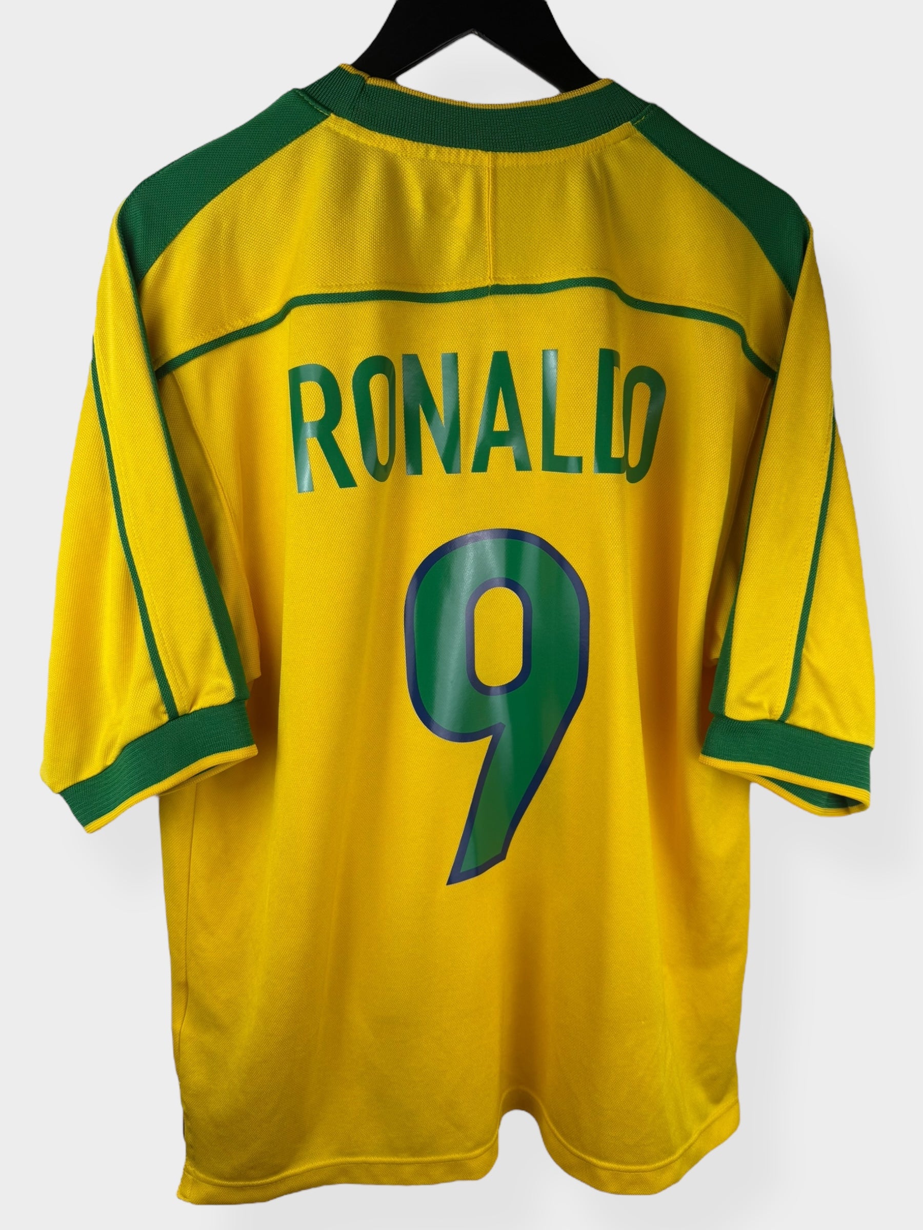 1998-00 BRASILIEN HEIMTRIKOT RONALDO #9 L