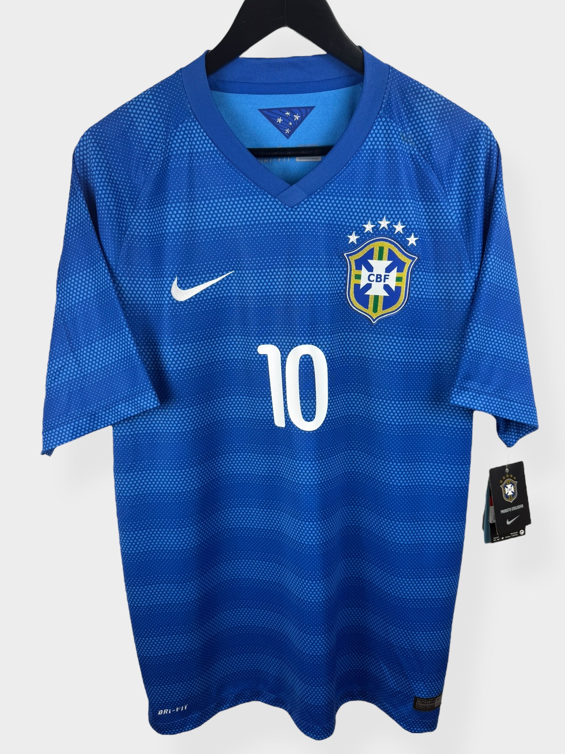 2014-15 BRAZIL AWAY SHIRT NEYMAR JR #10 L - Authentic Football Club