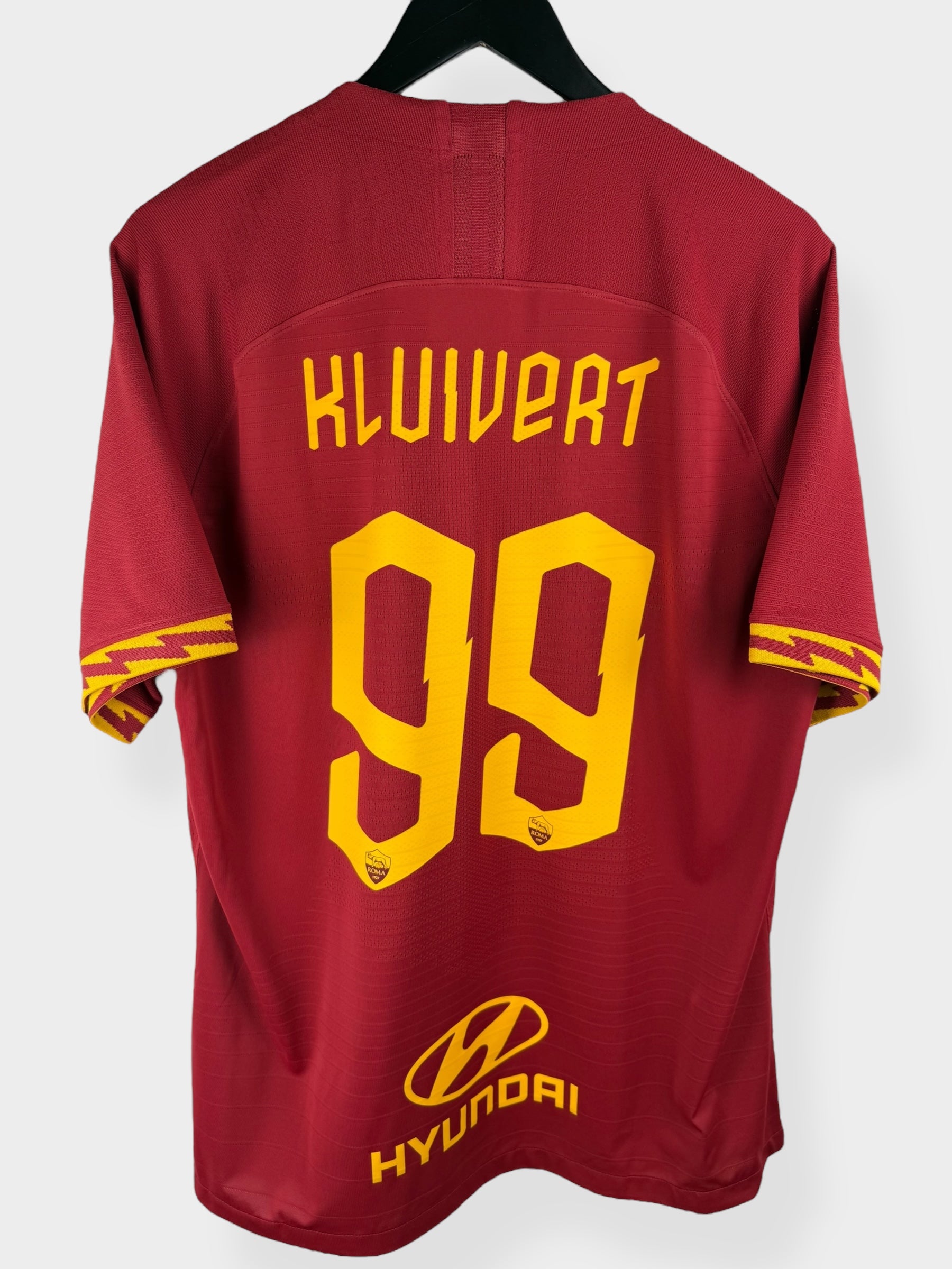 2019-20 AS ROMA MATCH ISSUE HOME SHIRT KLUIVERT #99 XL