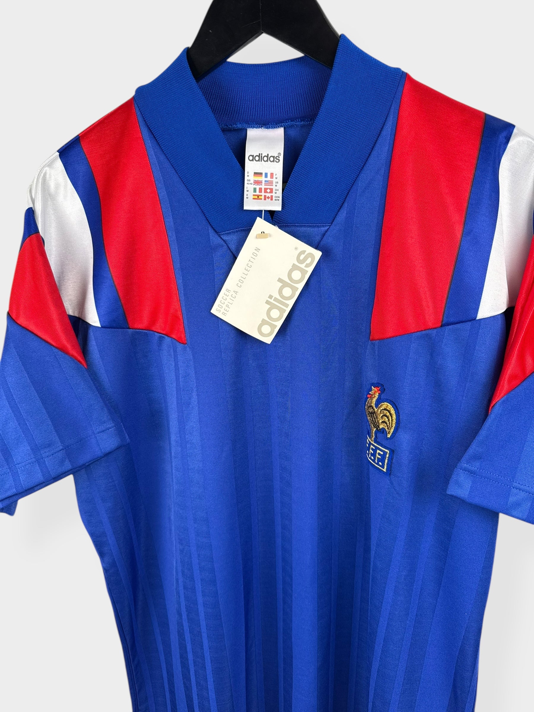 1992-93 FRANCE HOME SHIRT M - Authentic Football Club