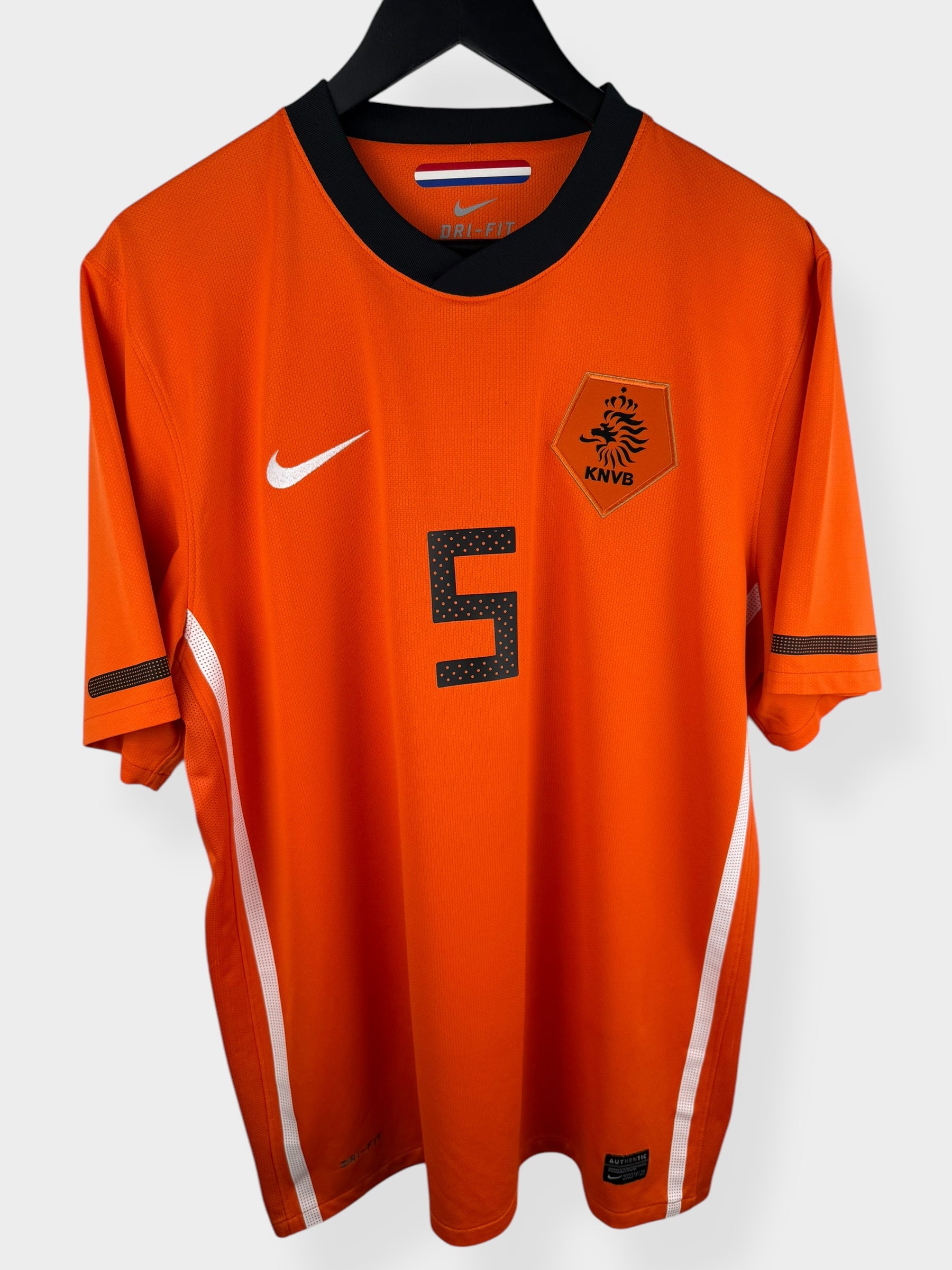 2010-11 NETHERLANDS HOME SHIRT V. BRONCKHORST #5 XL