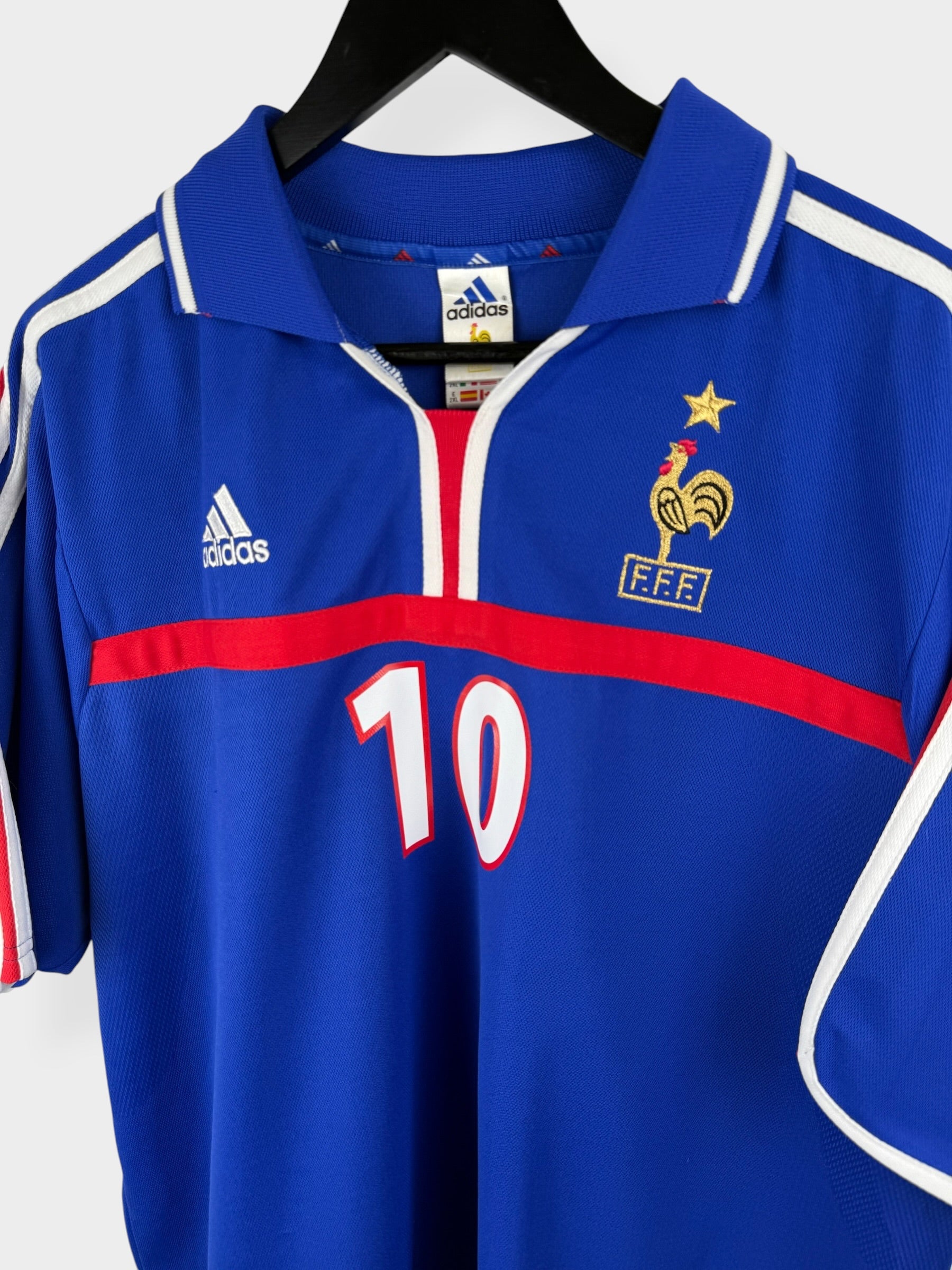 MAILLOT DOMICILE FRANCE 2000-02 ZIDANE #10 XXL