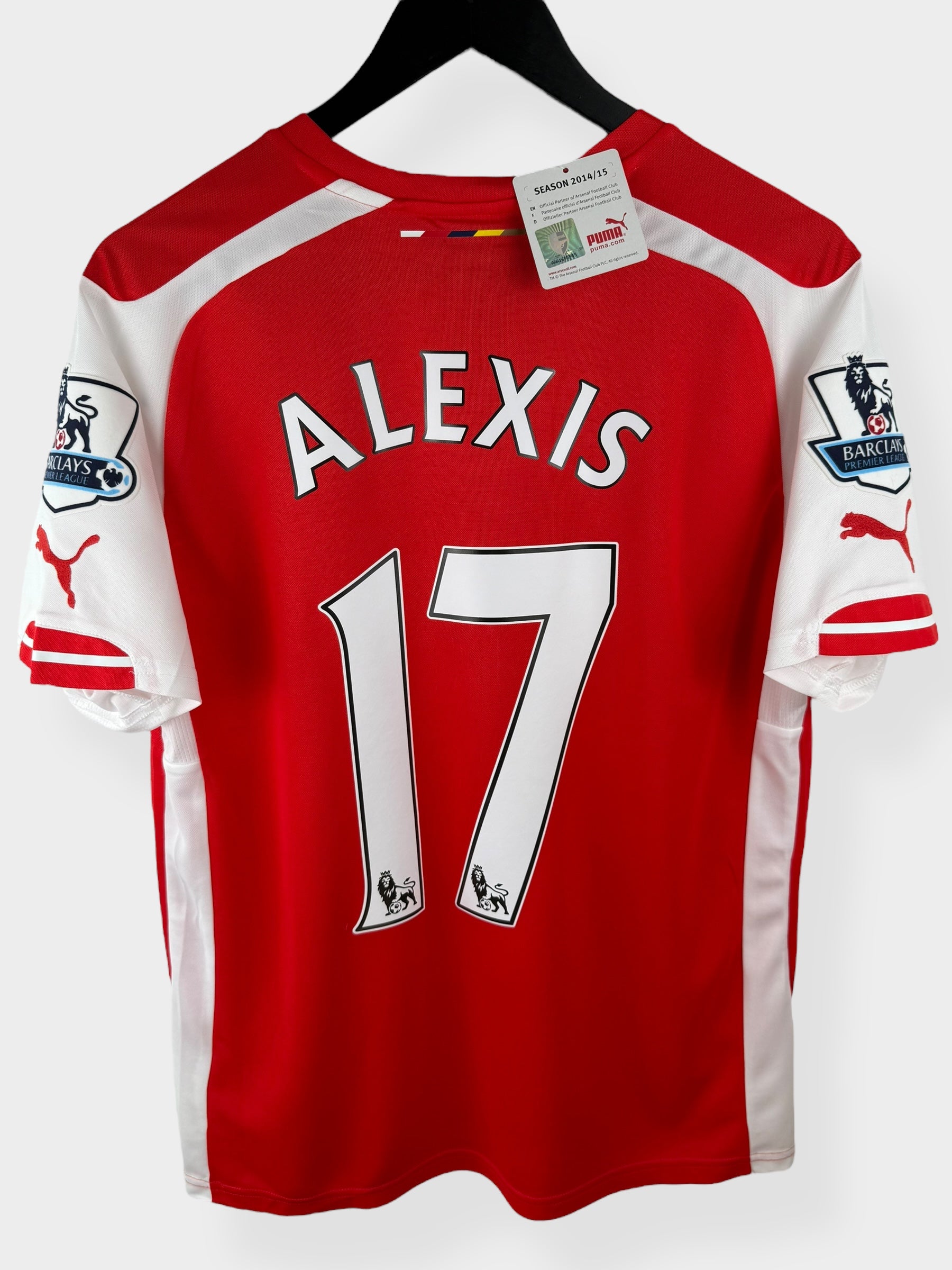 2014-15 ARSENAL HOME SHIRT ALEXIS #17 M