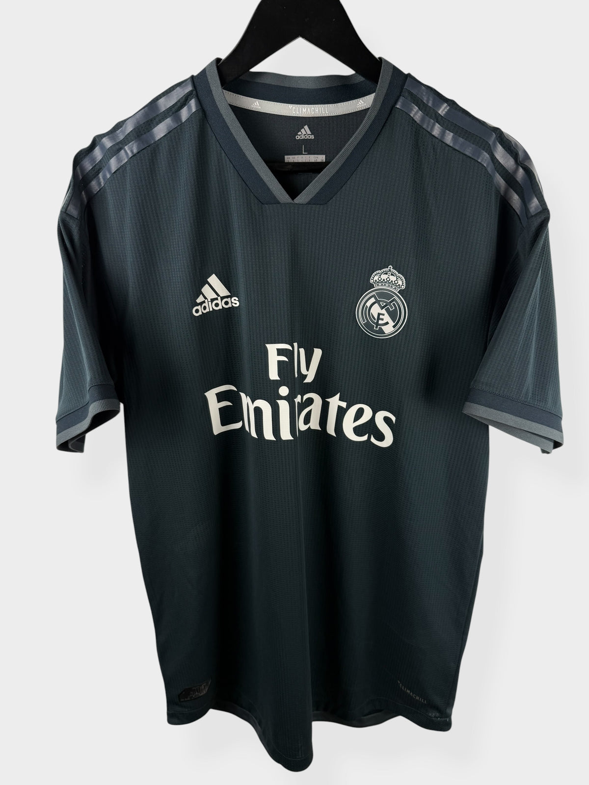2018-19 REAL MADRID AWAY SHIRT PLAYER ISSUE SERGIO RAMOS #4 L