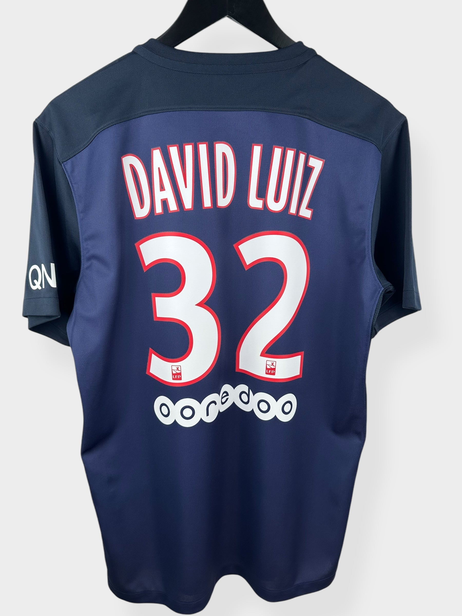 2015-16 PARIS SAINT-GERMAIN HOME SHIRT DAVID LUIZ #32 M