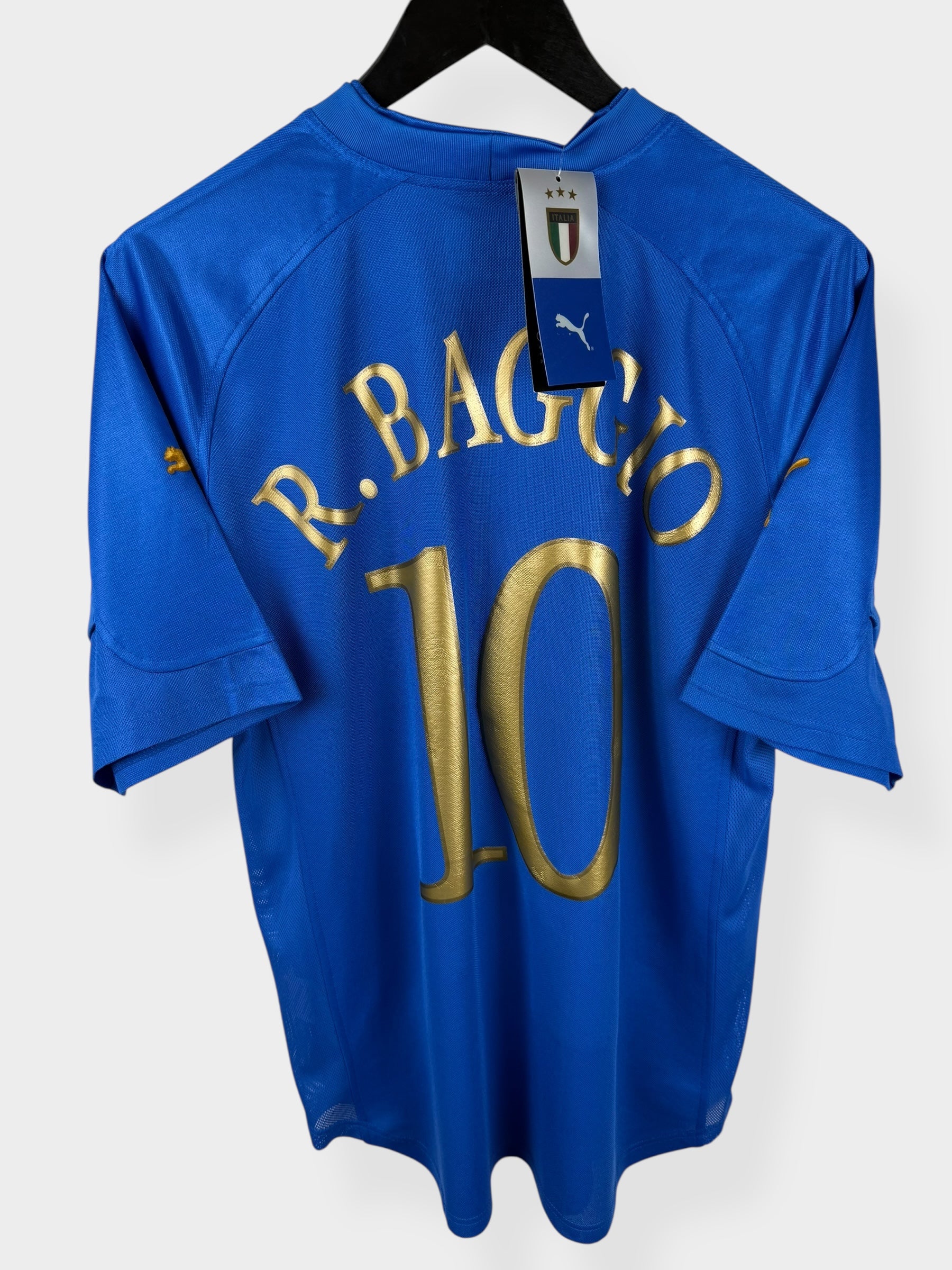 2004-06 ITALY AWAY SHIRT BAGGIO #10 L - Authentic Football Club