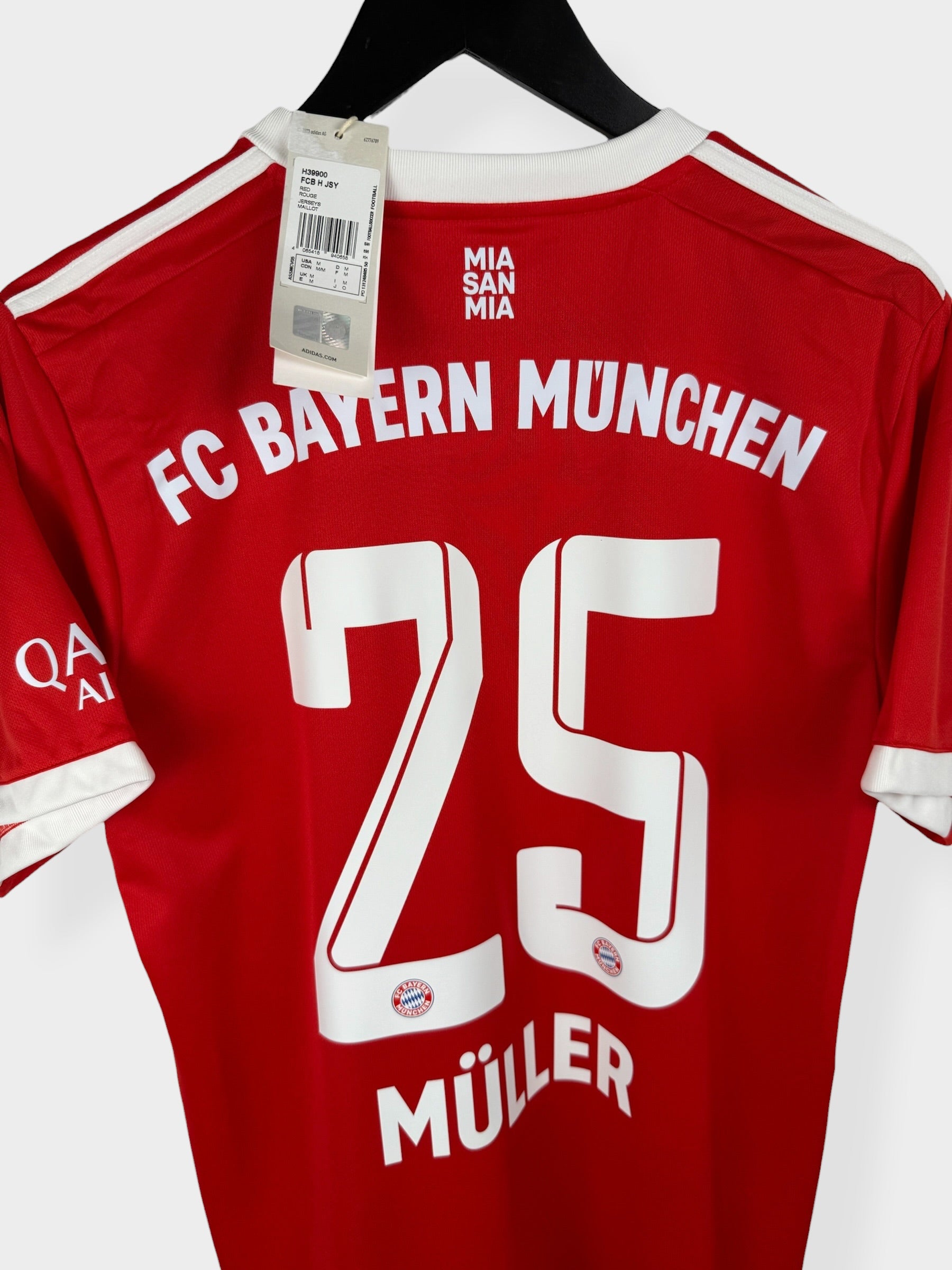 2022-23 BAYERN MUNICH HOME SHIRT MULLER #25 M