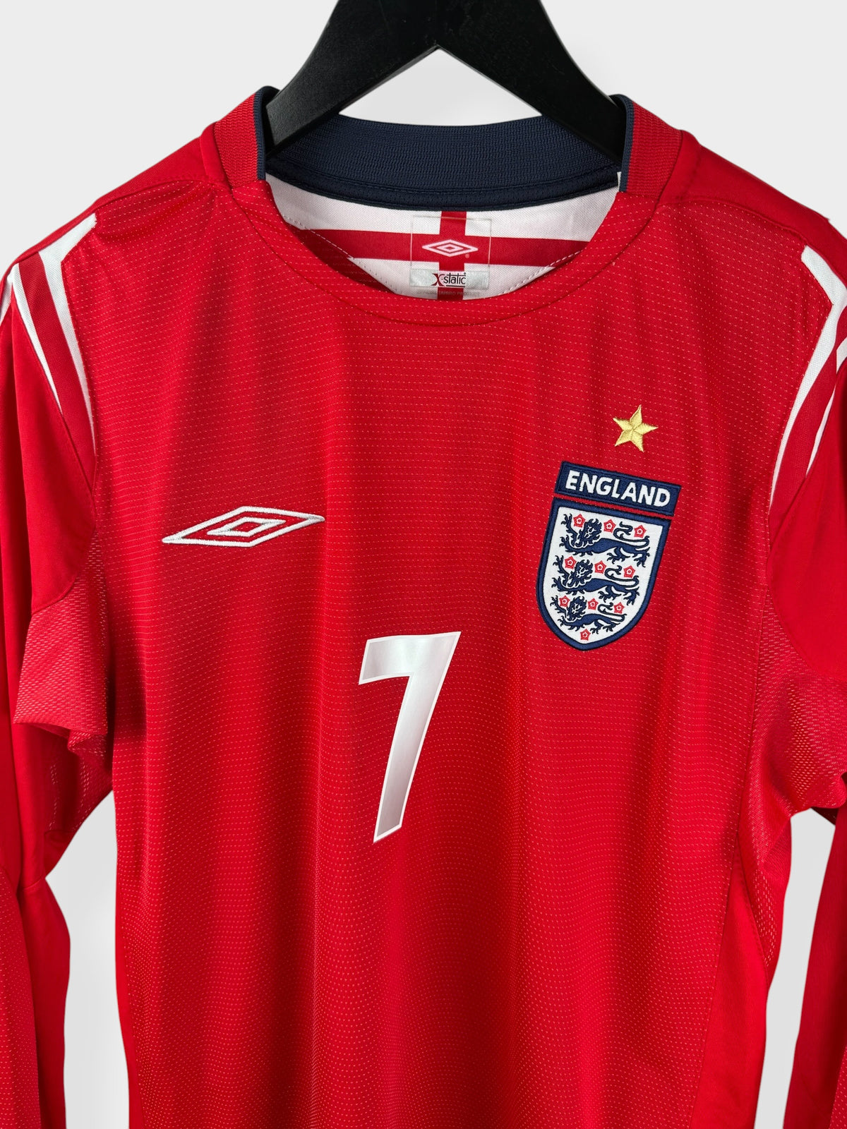 2004-06 ENGLAND AWAY SHIRT LS BECKHAM #7 S