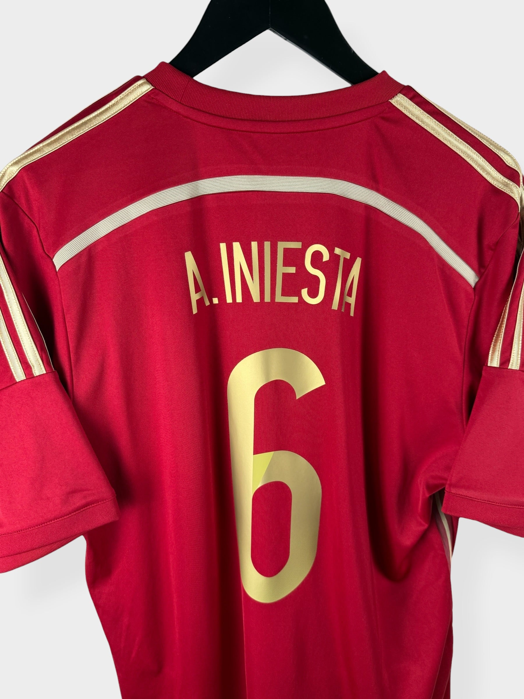 MAILLOT DOMICILE ESPAGNE 2014-15 INIESTA #6 L