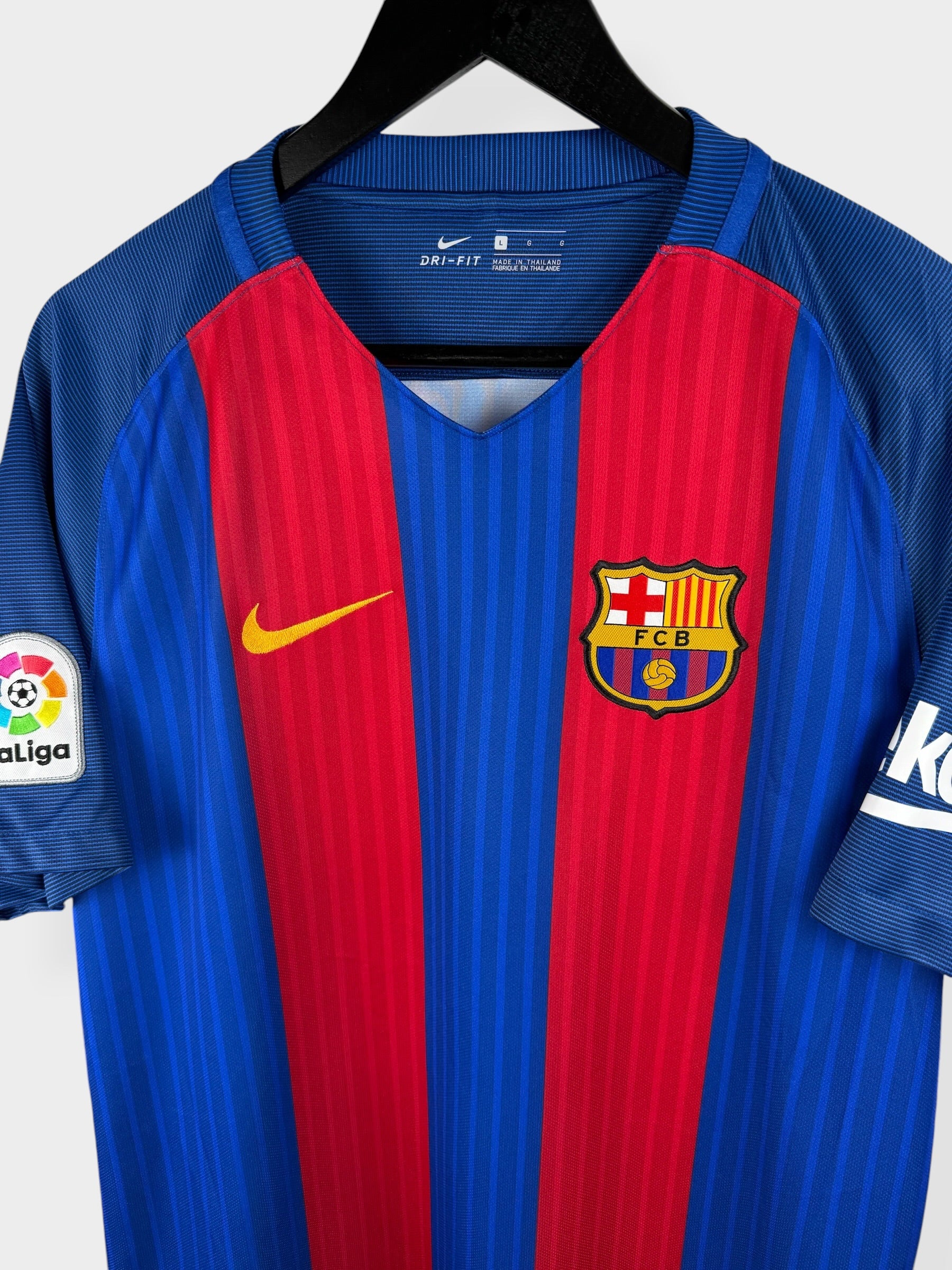 MAILLOT DOMICILE BARCELONA 2016-17 SUAREZ #9 L