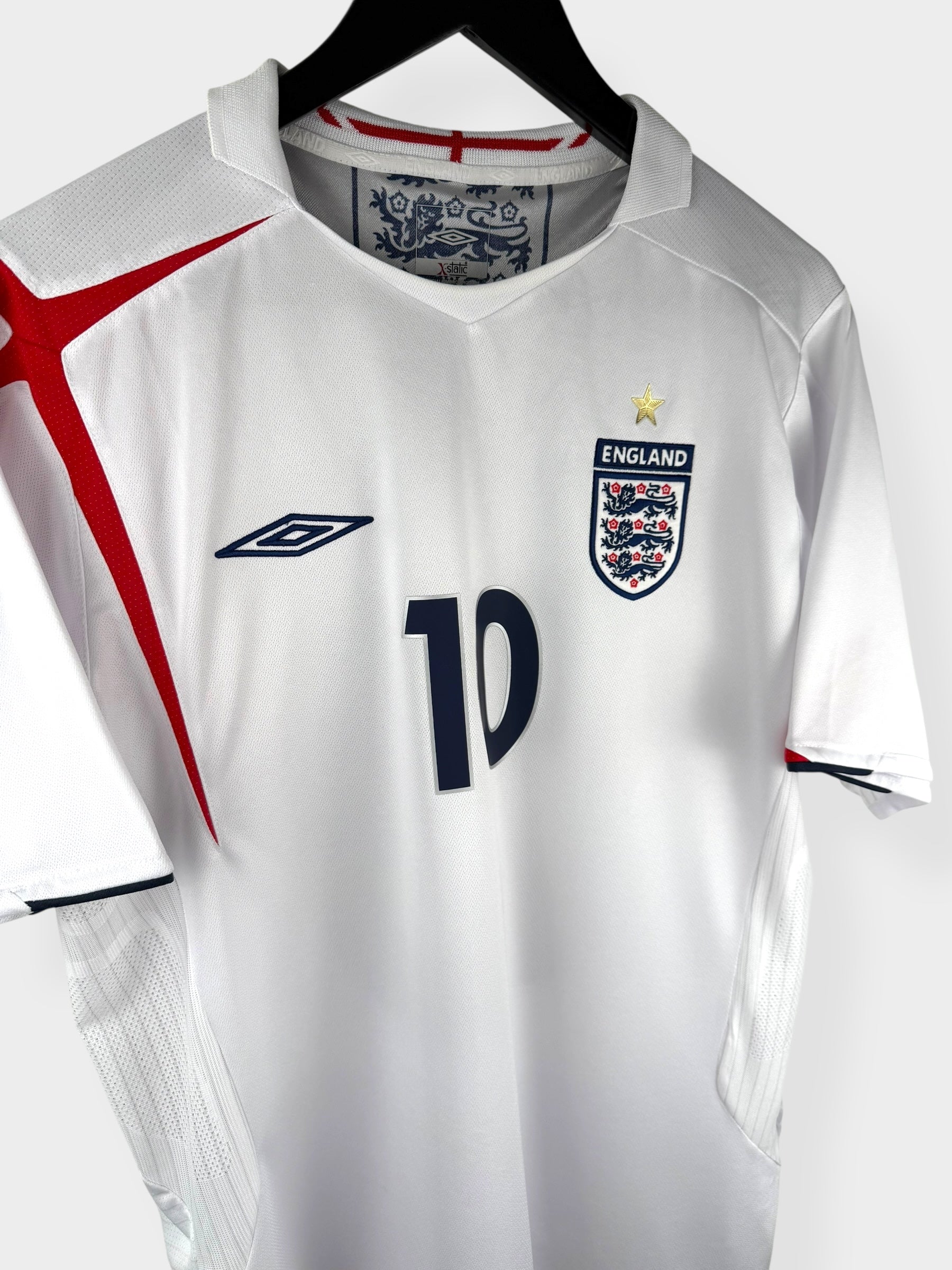 2005-07 ENGLAND HOME SHIRT OWEN #10 L