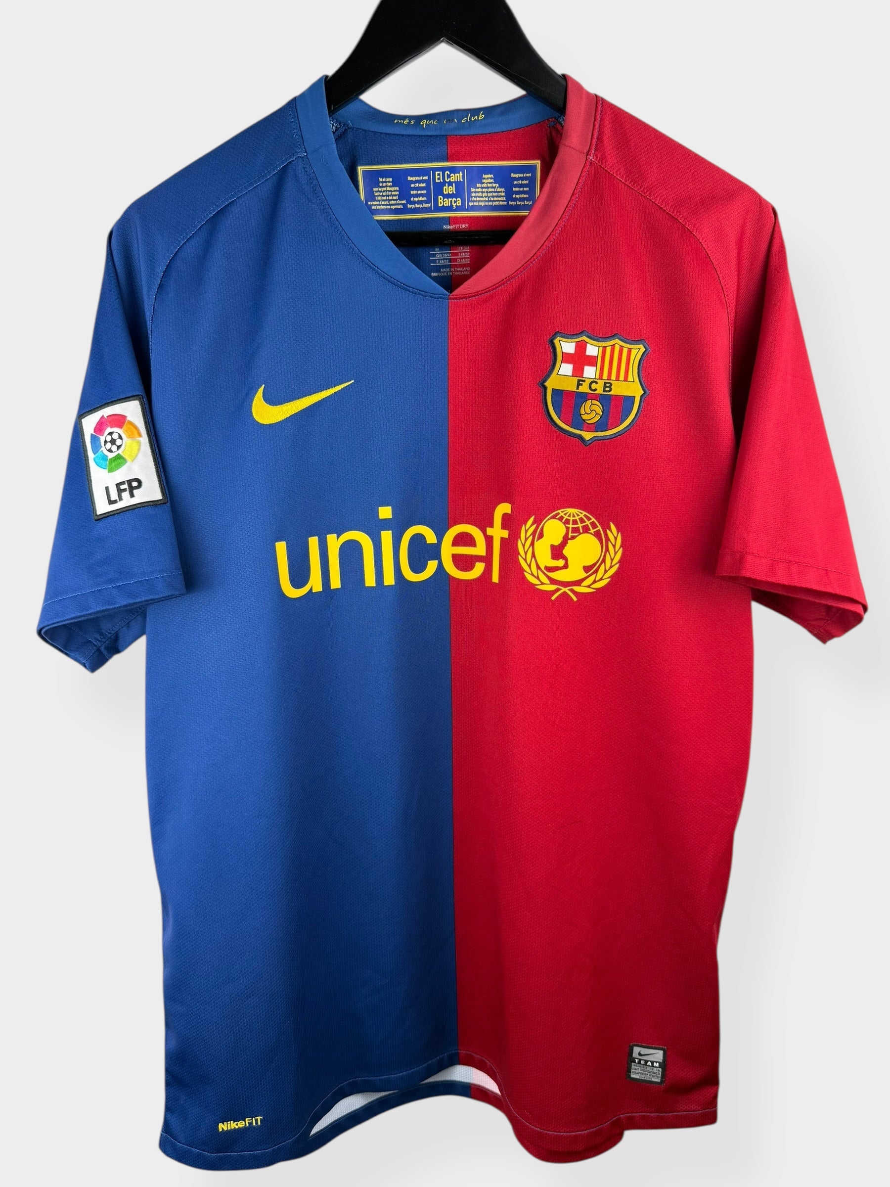 2008-09 BARCELONA HOME SHIRT DANI ALVES #20 M