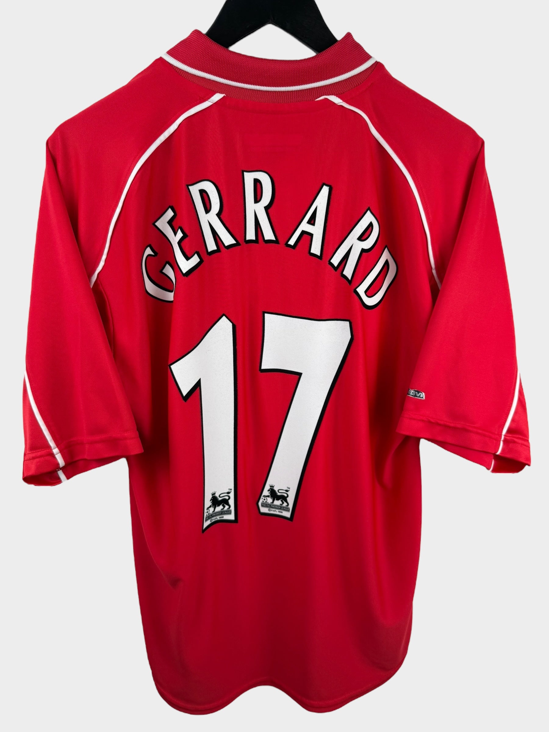 2000-02 LIVERPOOL HOME SHIRT GERRARD #17 M