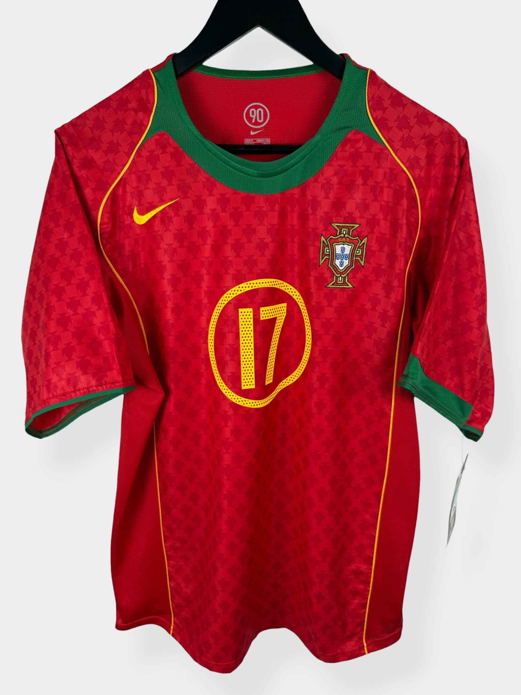 2004-06 PORTUGAL HOME SHIRT C. RONALDO #17 M