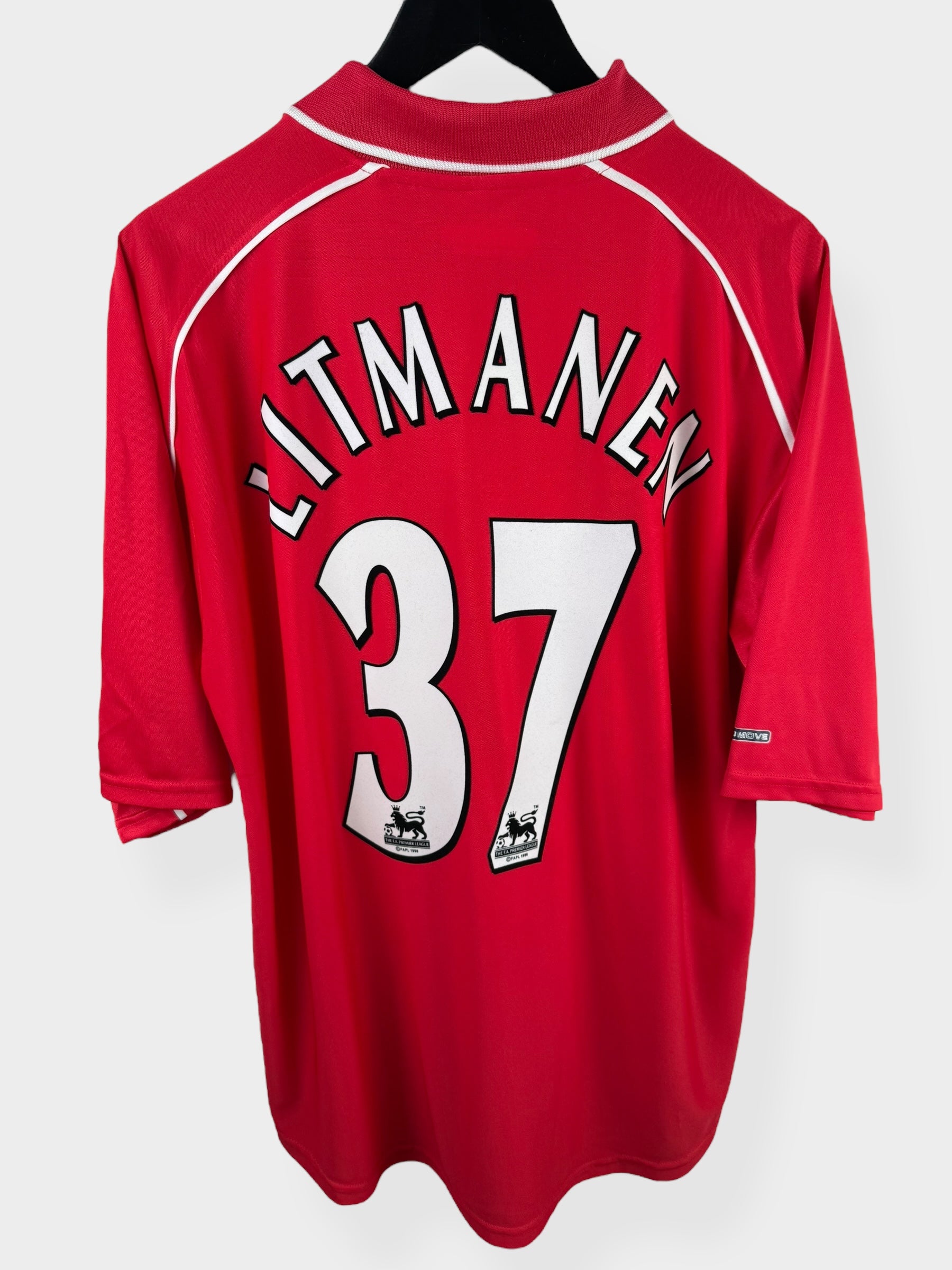 2000-02 LIVERPOOL HOME SHIRT LITMANEN #37 L