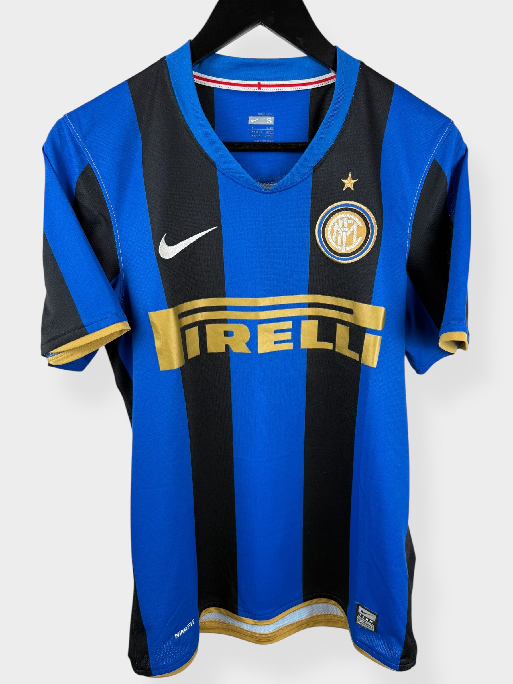 2008-09 INTER MILAN HOME SHIRT ADRIANO #10 S