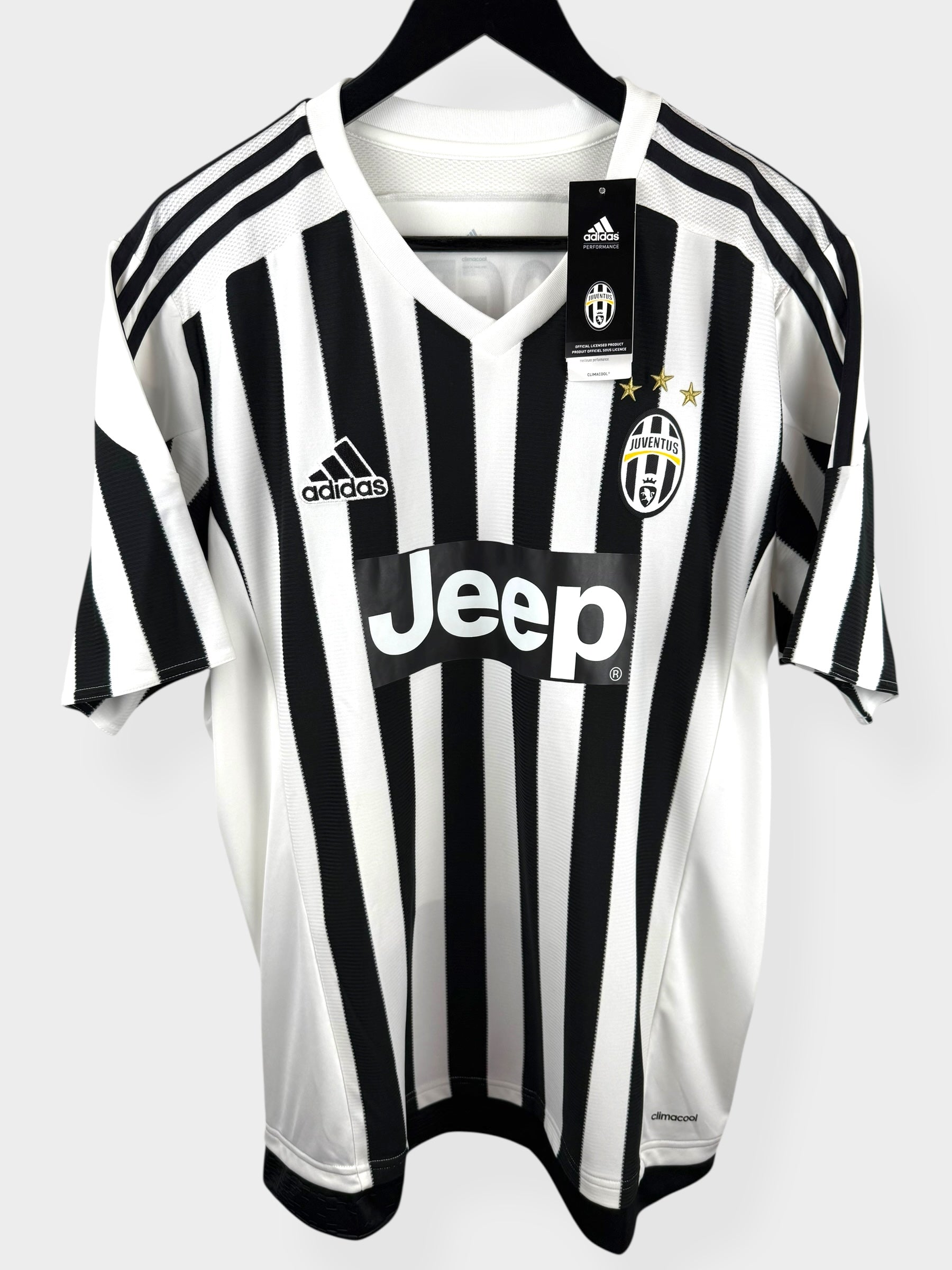 2015-16 JUVENTUS HOME SHIRT POGBA #10 XL - Authentic Football Club