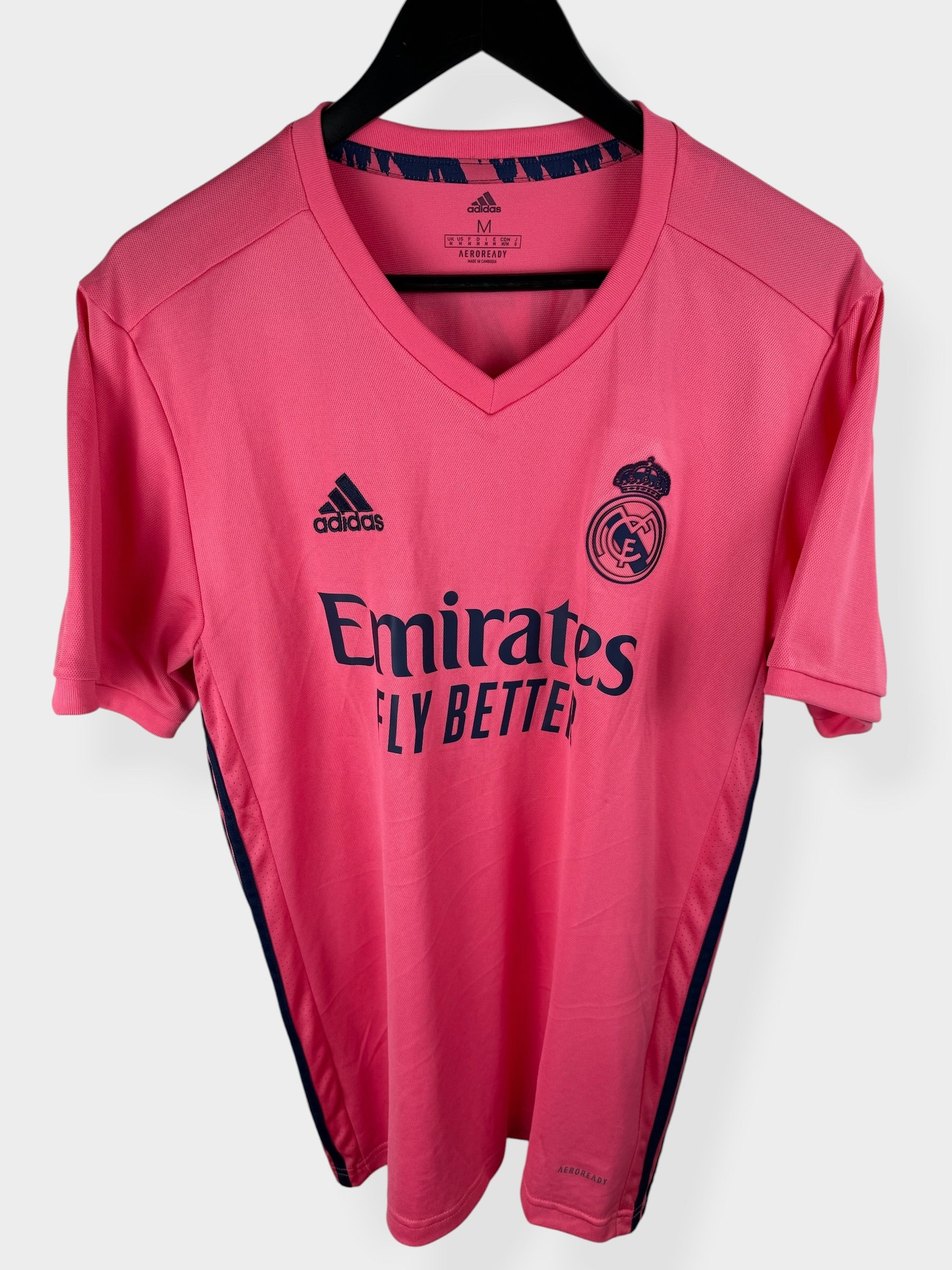 2020-21 REAL MADRID AWAY SHIRT BENZEMA #9 M
