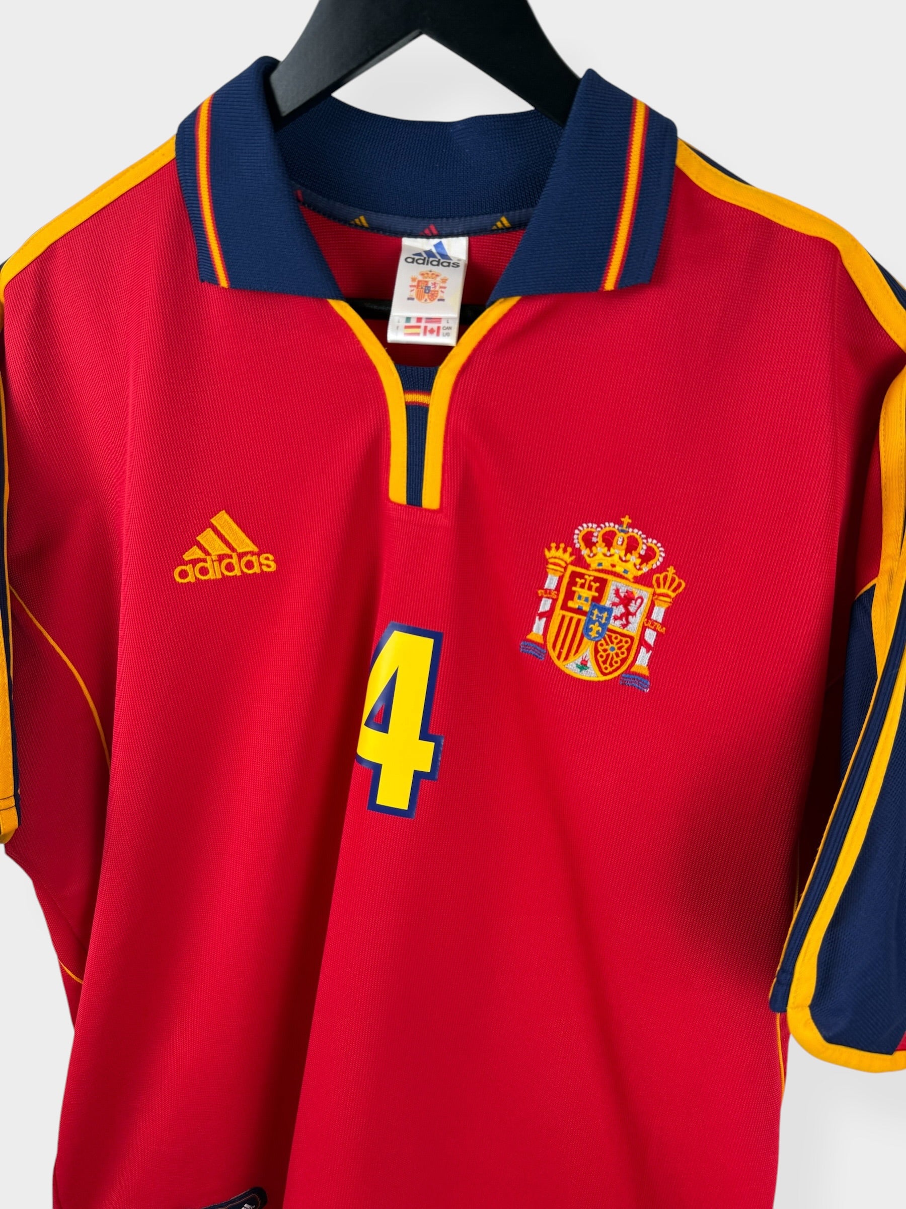 1999-02 SPAIN HOME SHIRT GUARDIOLA #4 L