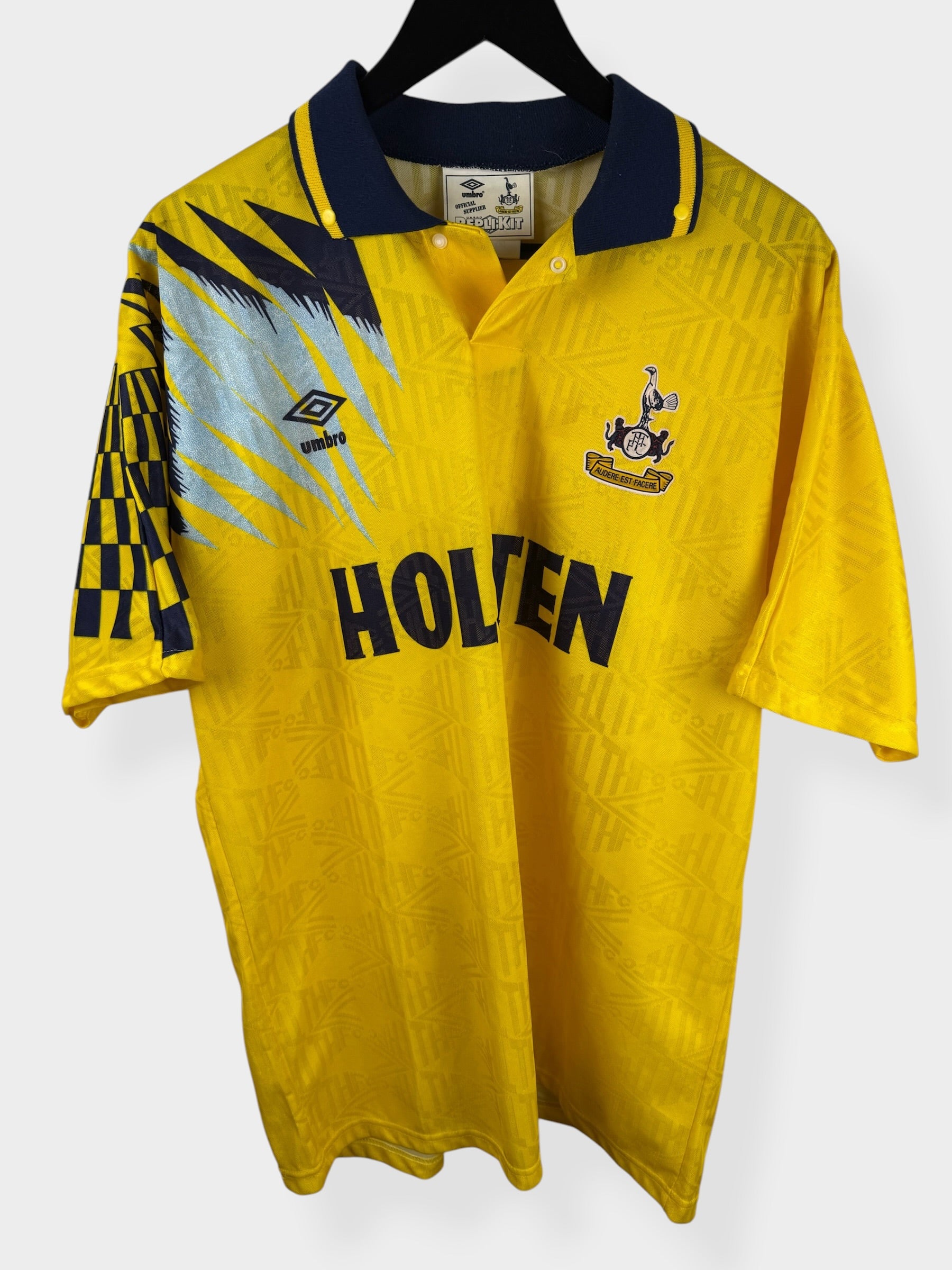 1991-95 TOTTENHAM HOTSPUR AWAY SHIRT L