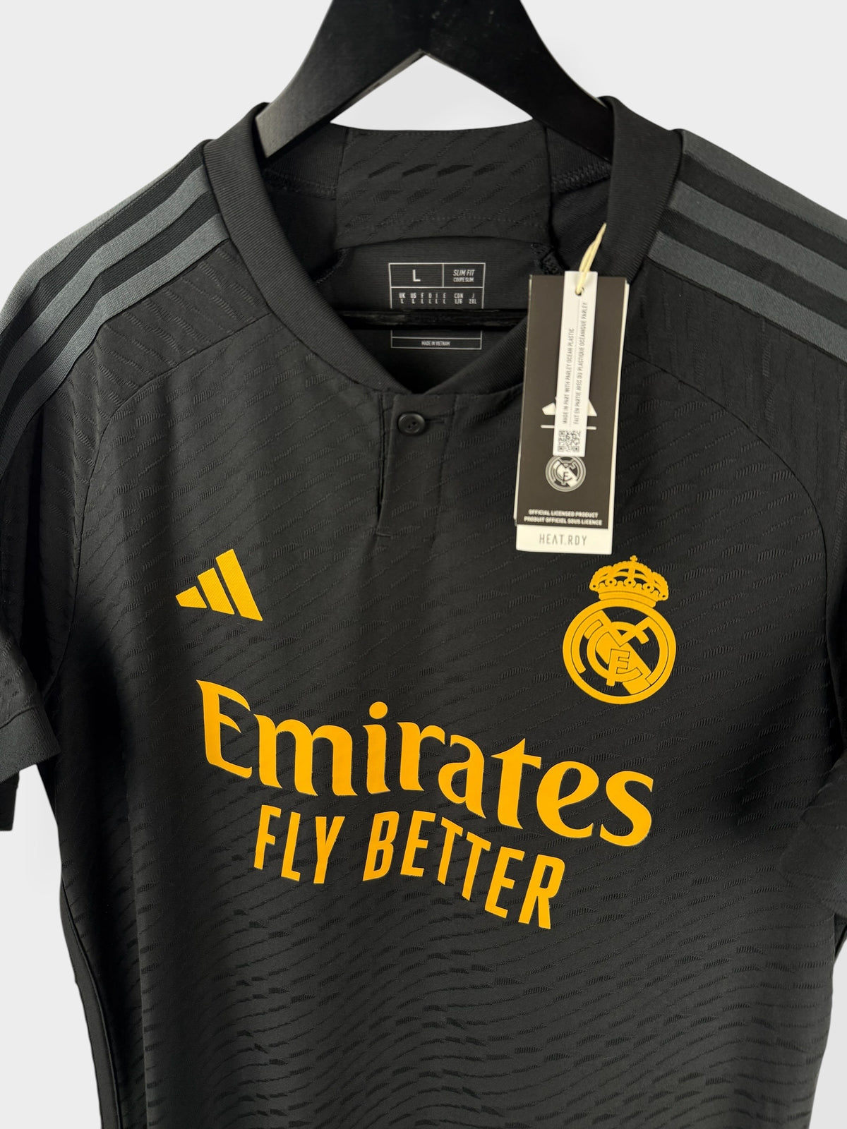 2023-24 REAL MADRID DRITTES TRIKOT PLAYER ISSUE L