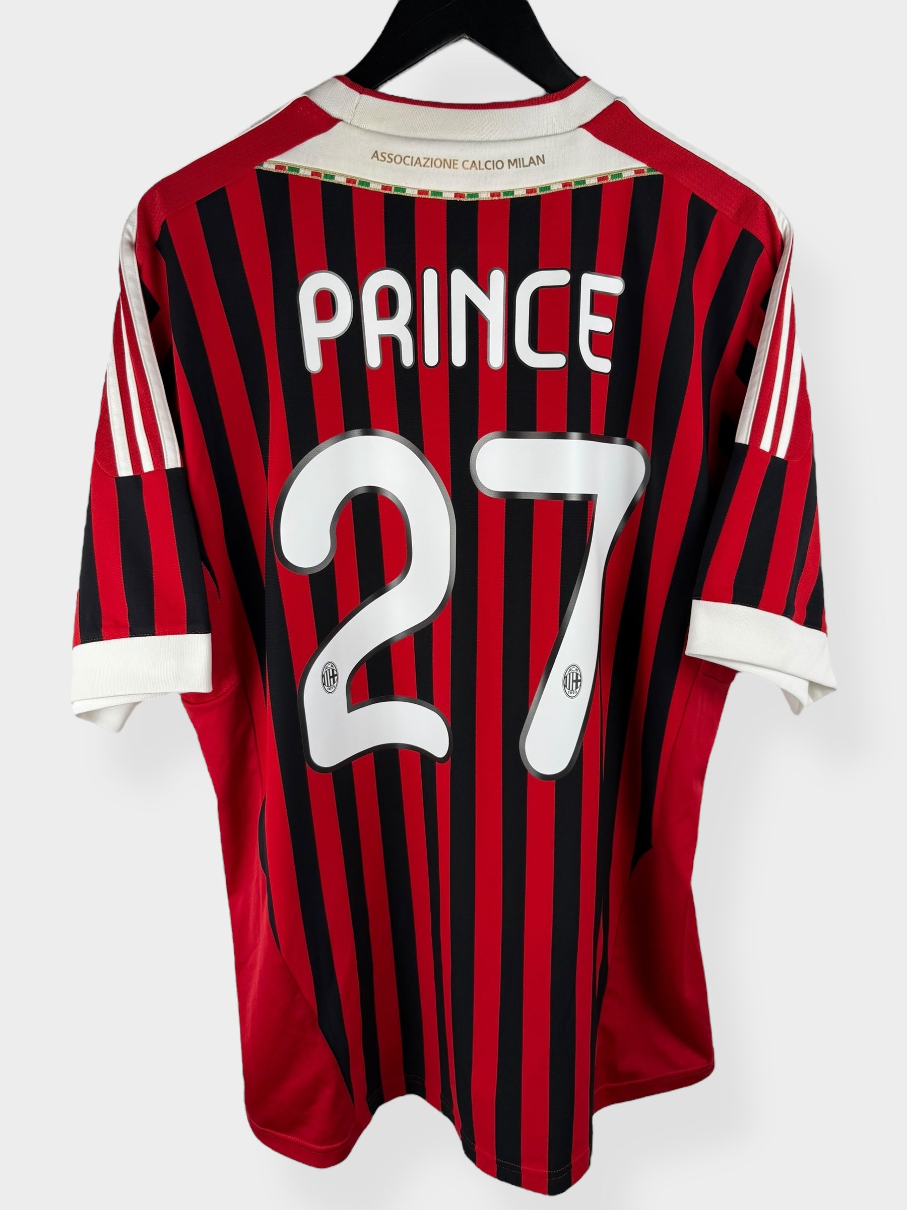 2011-12 AC MILAN HOME SHIRT PRINCE #27 XL