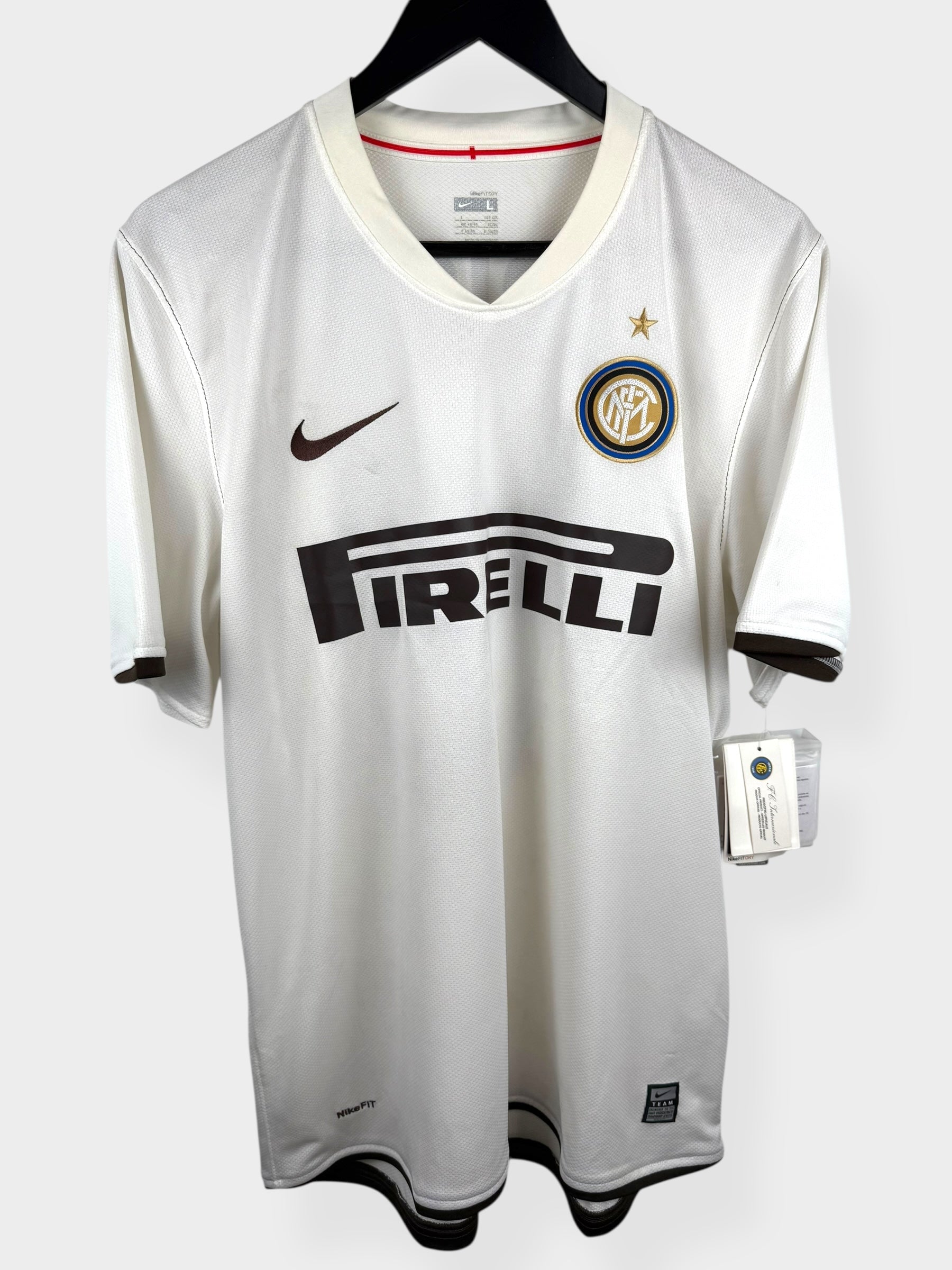 2008-09 INTER MILAN AUSWÄRTSTRIKOT ADRIANO #10 L