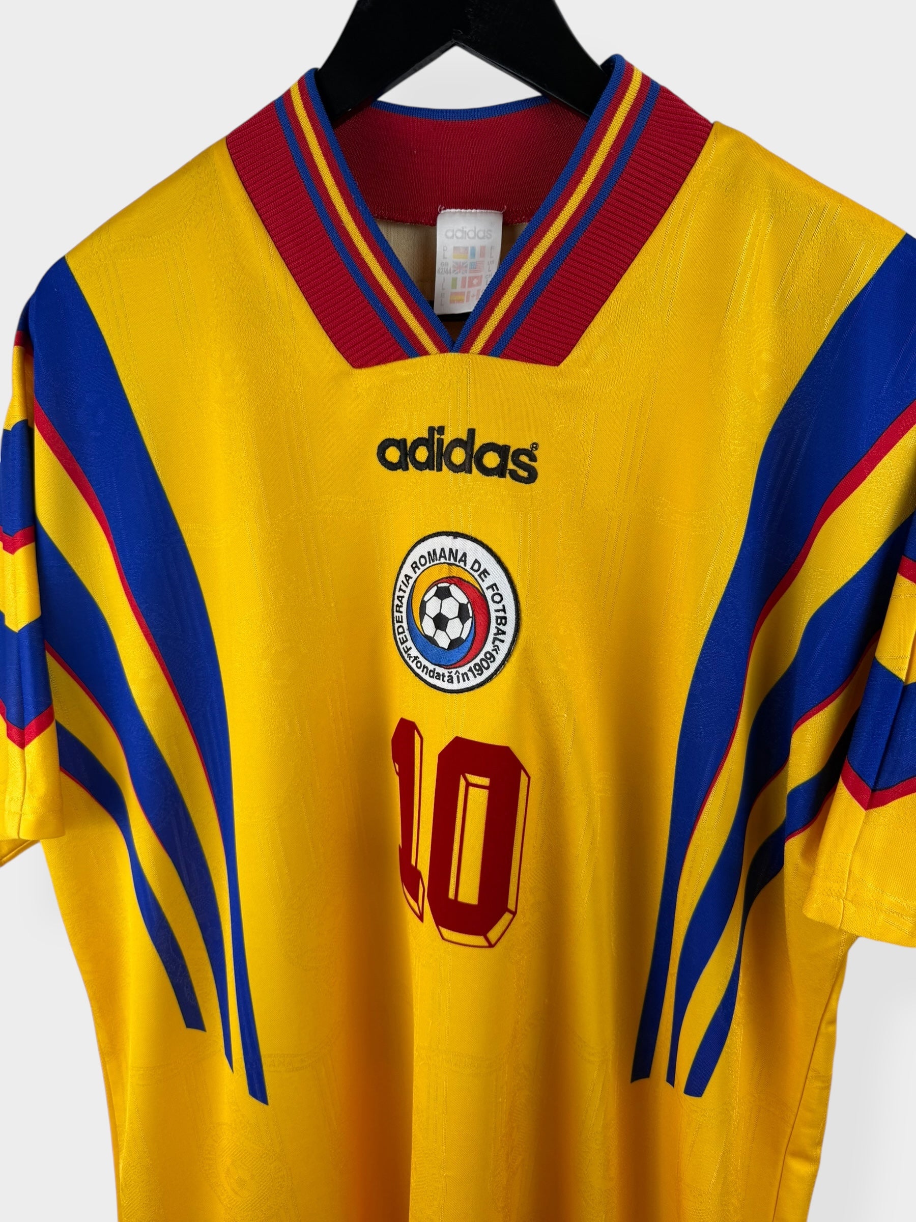 1996-98 ROMANIA HOME SHIRT HAGI #10 L