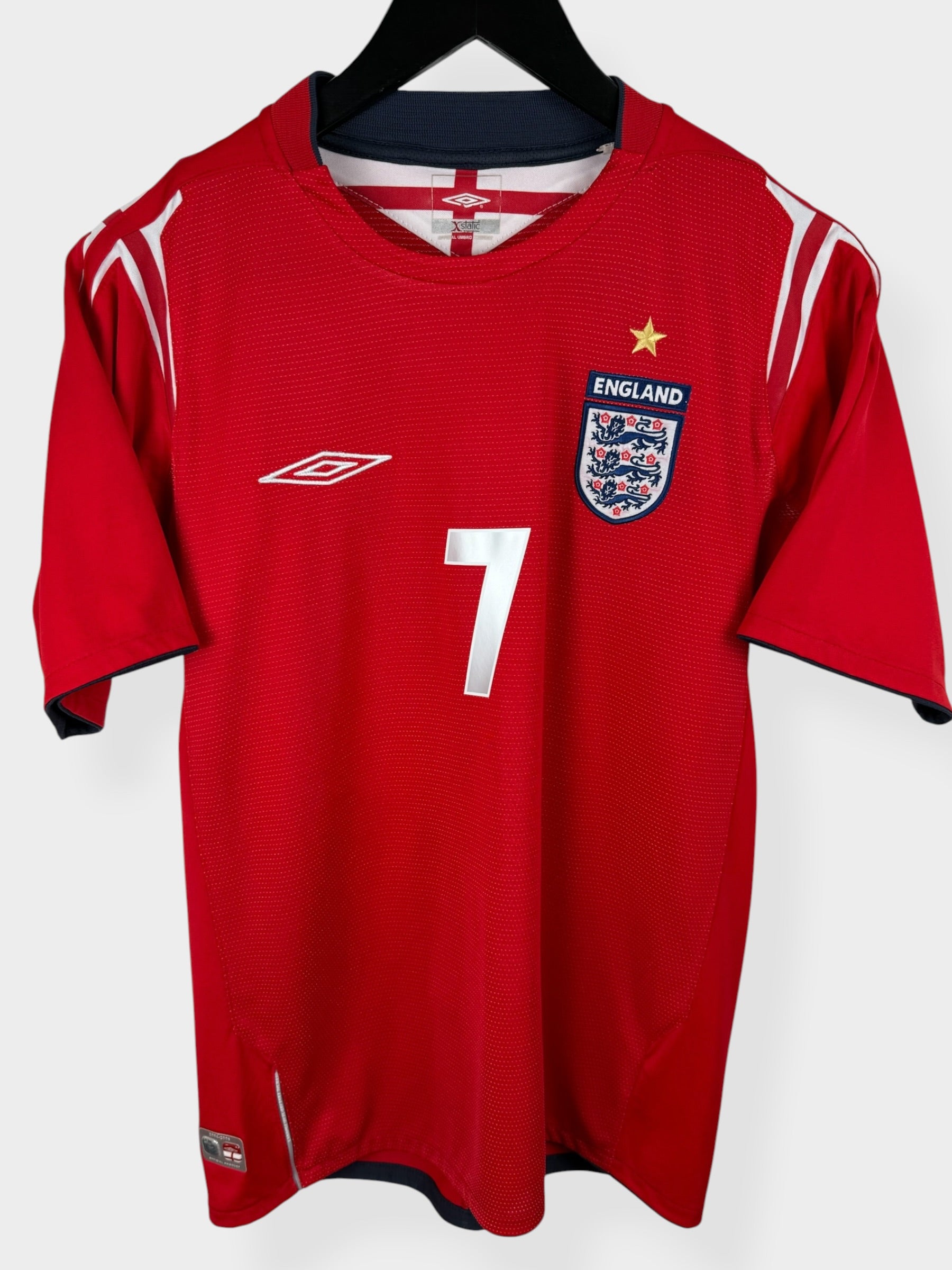 MAILLOT EXTÉRIEUR ANGLETERRE 2004-06 BECKHAM #7 S