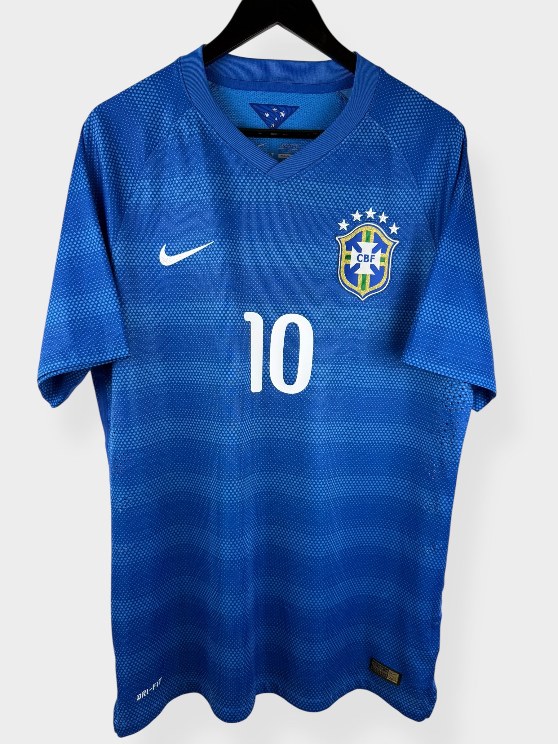 2014-15 BRAZIL AWAY SHIRT PLAYER ISSUE NEYMAR JR #10 XL
