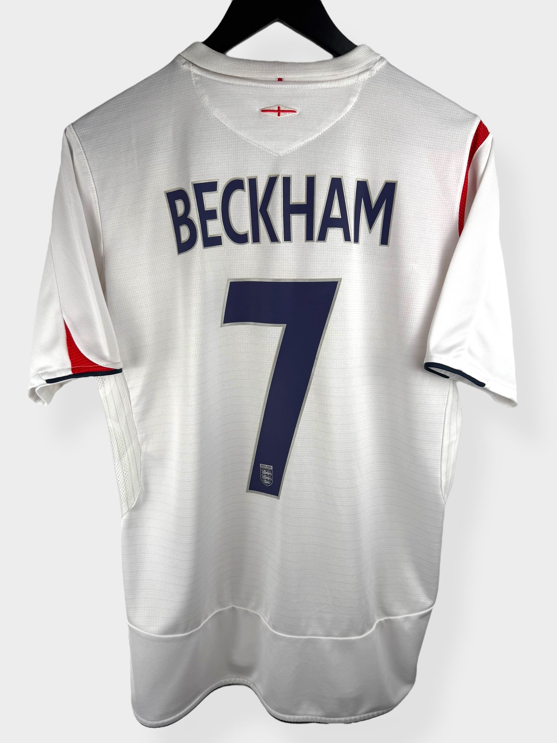 2005-07 ENGLAND HOME SHIRT BECKHAM #7 M