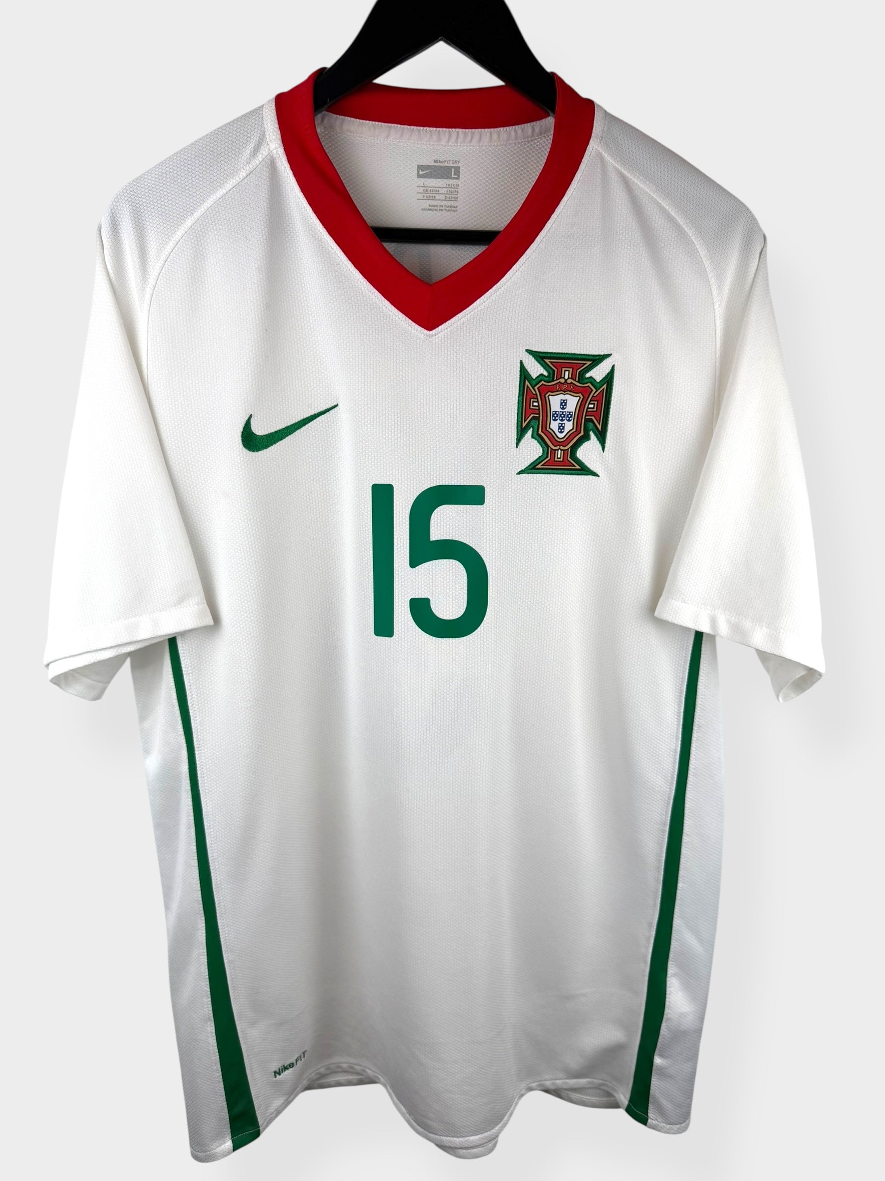 2008-10 PORTUGAL AUSWÄRTSTRIKOT PEPE #15 L
