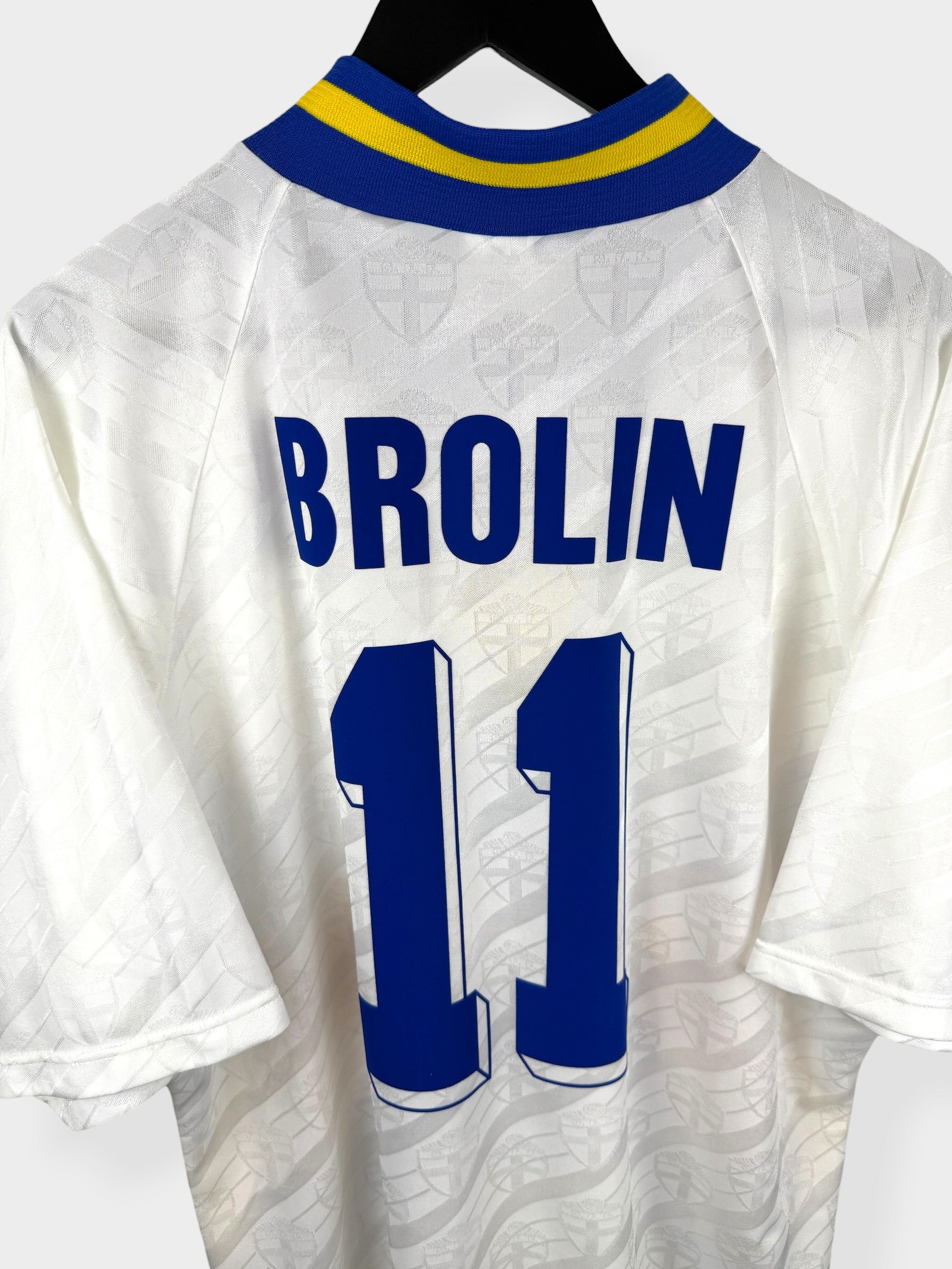 1994–96 SCHWEDEN AUSWÄRTSTRIKOT BROLIN #11 XL