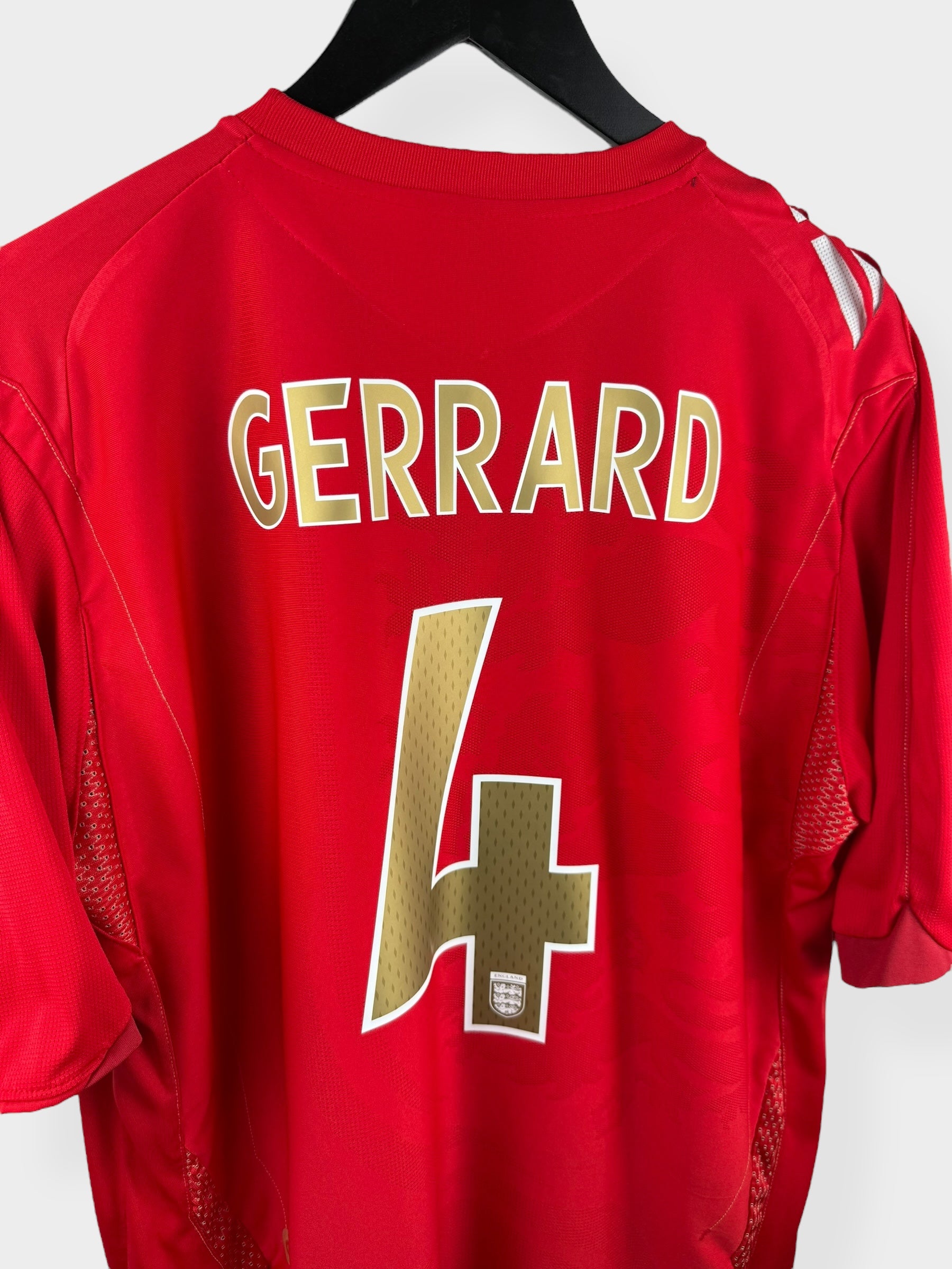 2006-08 ENGLAND AUSWÄRTSTRIKOT GERRARD #4 XL