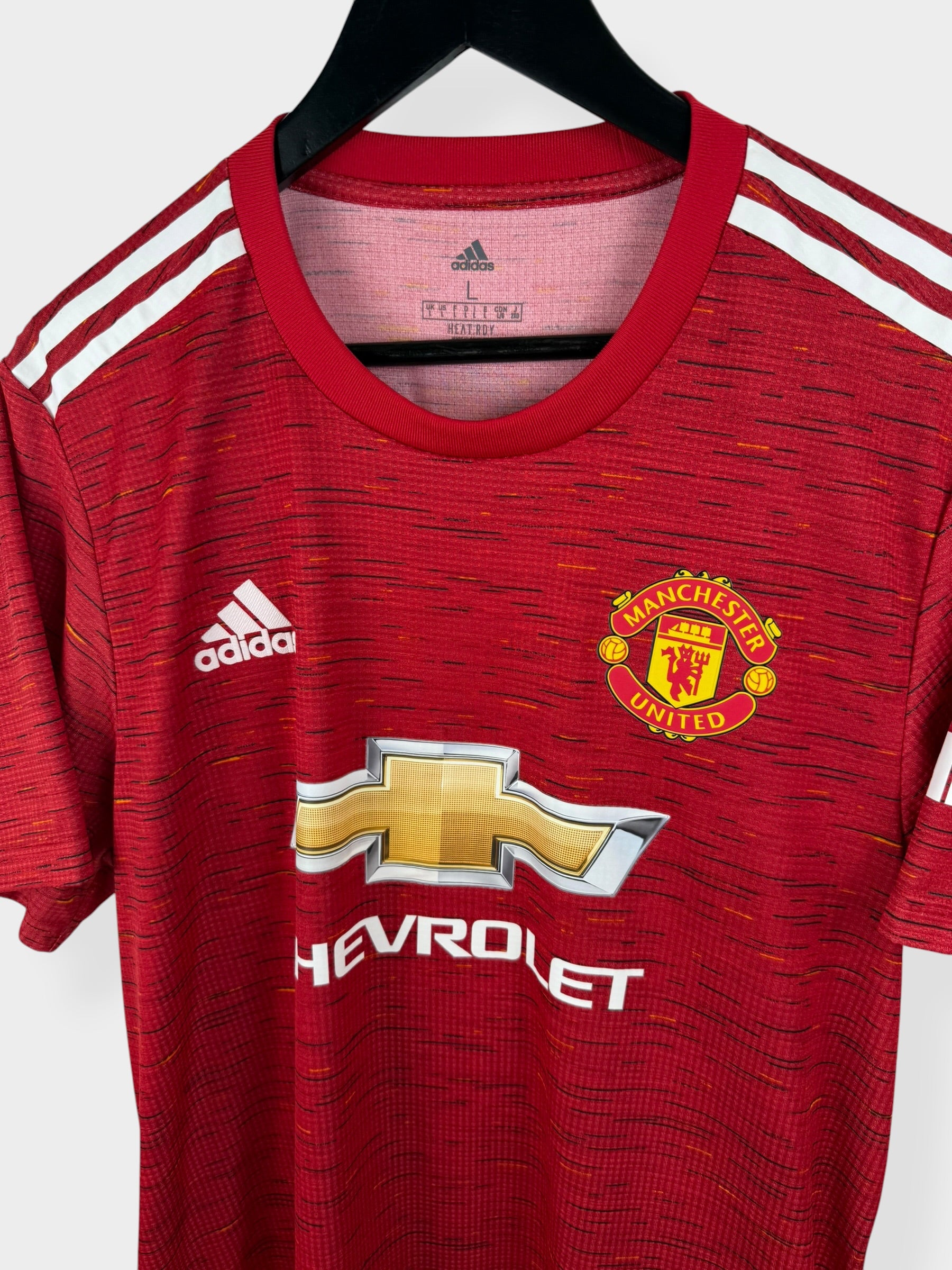 2020-21 MANCHESTER UNITED HOME SHIRT PLAYER ISSUE POGBA #6 L