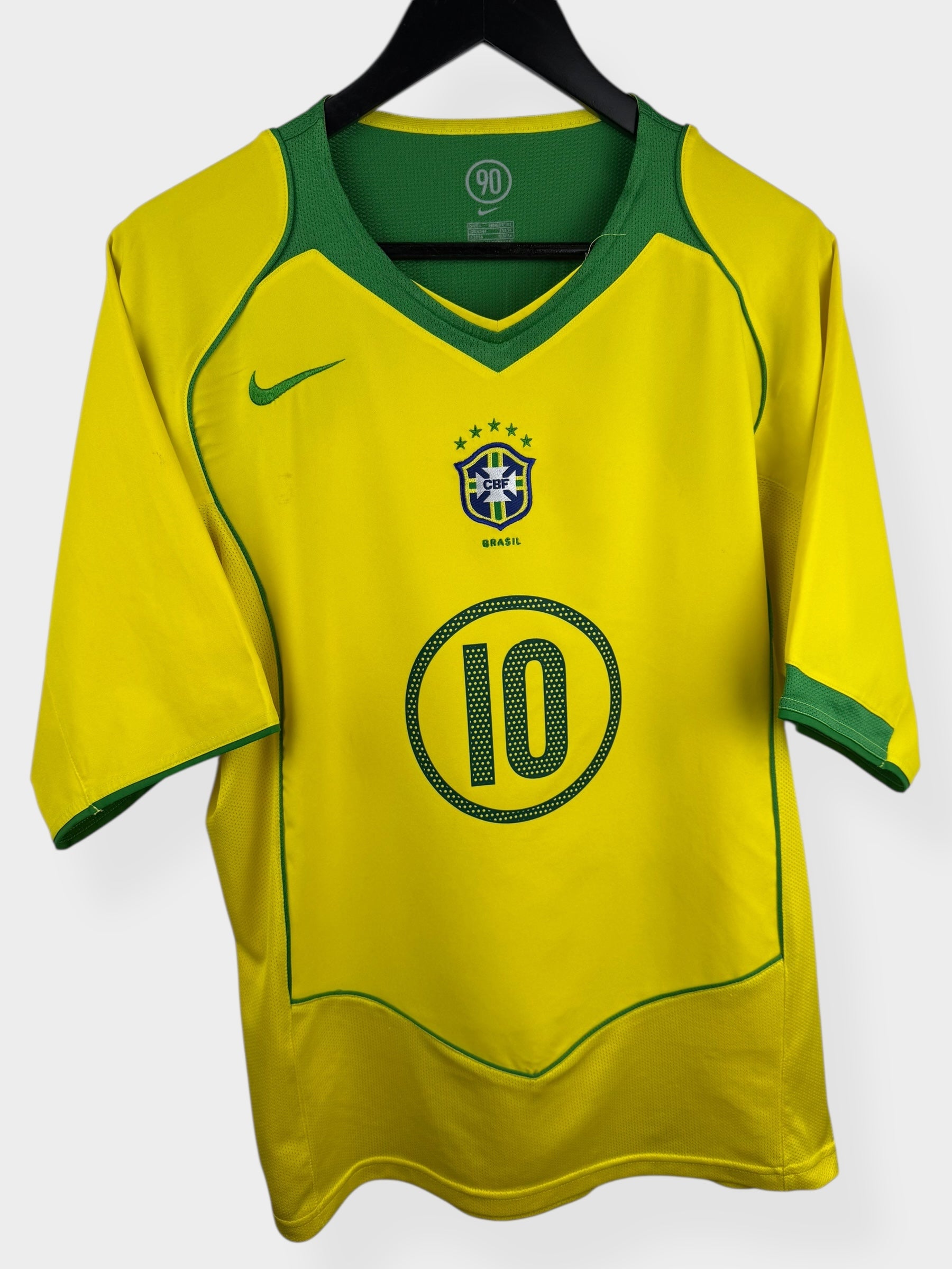 2004-06 BRAZIL THUISSHIRT RONALDINHO #10 L