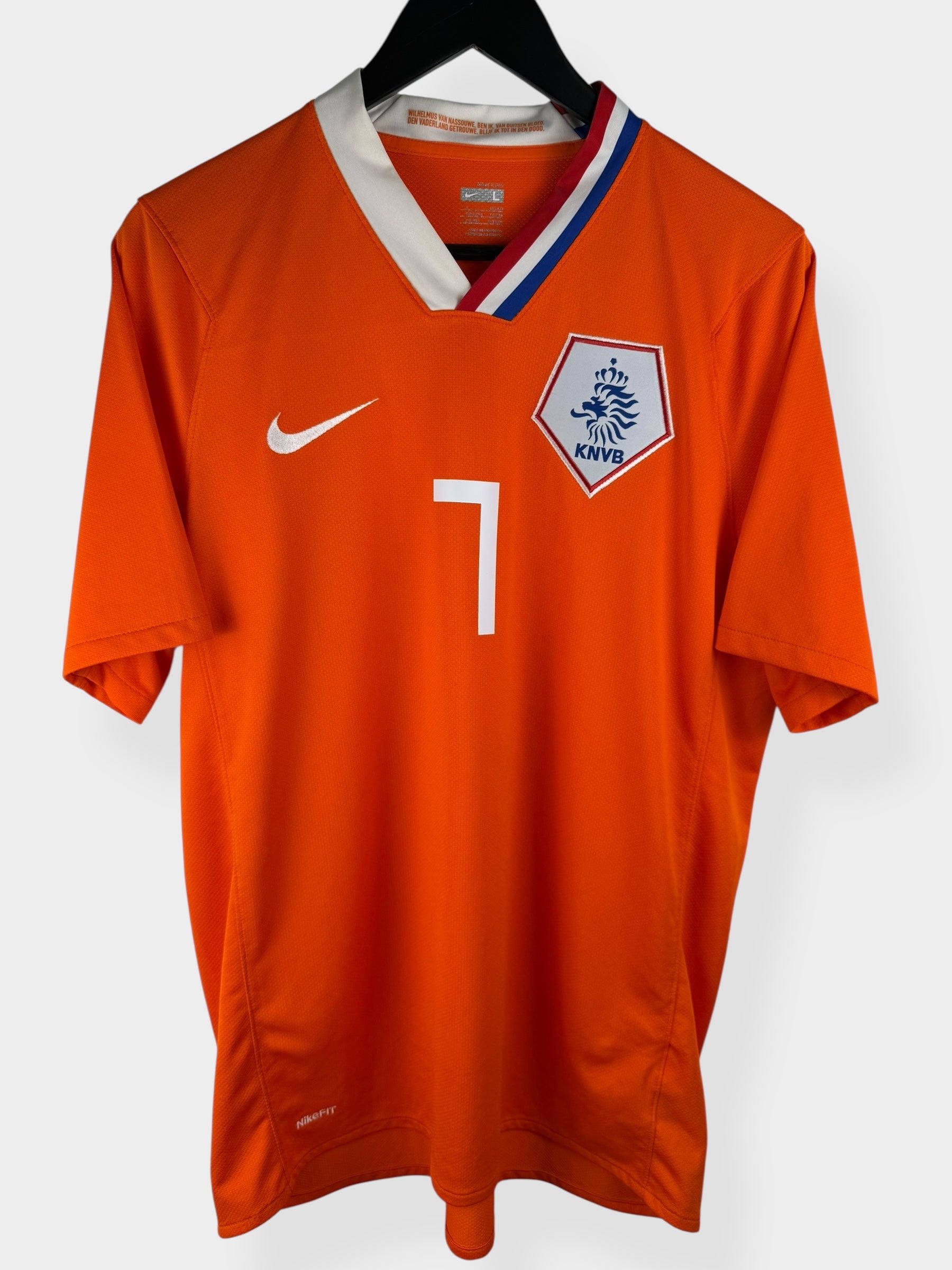 2008-10 NETHERLANDS HOME SHIRT V. PERSIE #7 L