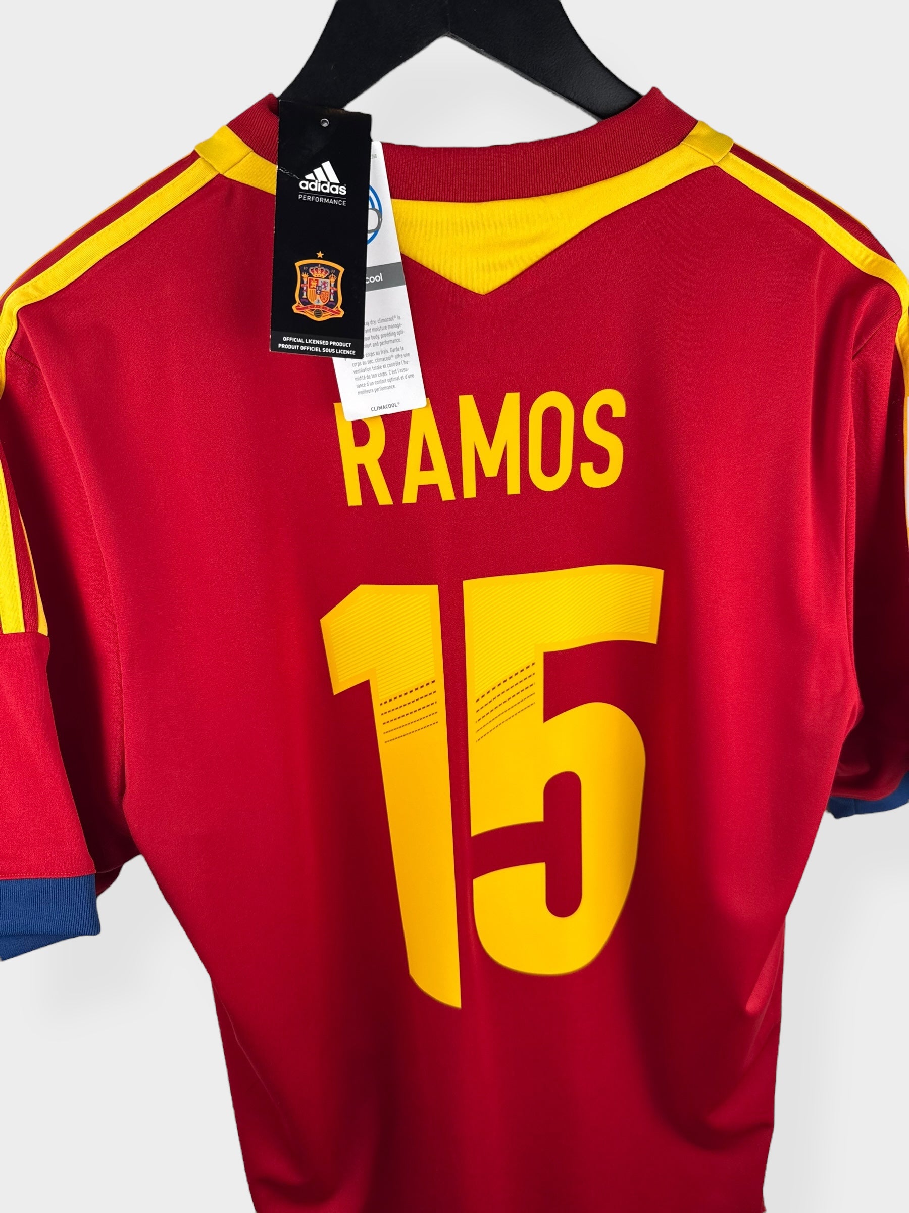 2012-13 SPAIN HOME SHIRT SERGIO RAMOS #15 L