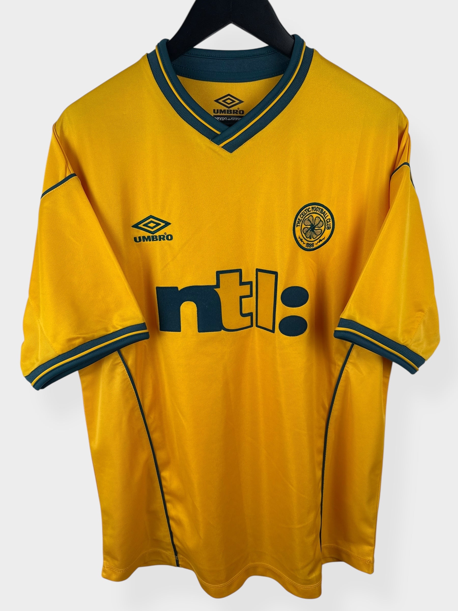 2001-02 CELTIC THIRD SHIRT LARSSON #7 L