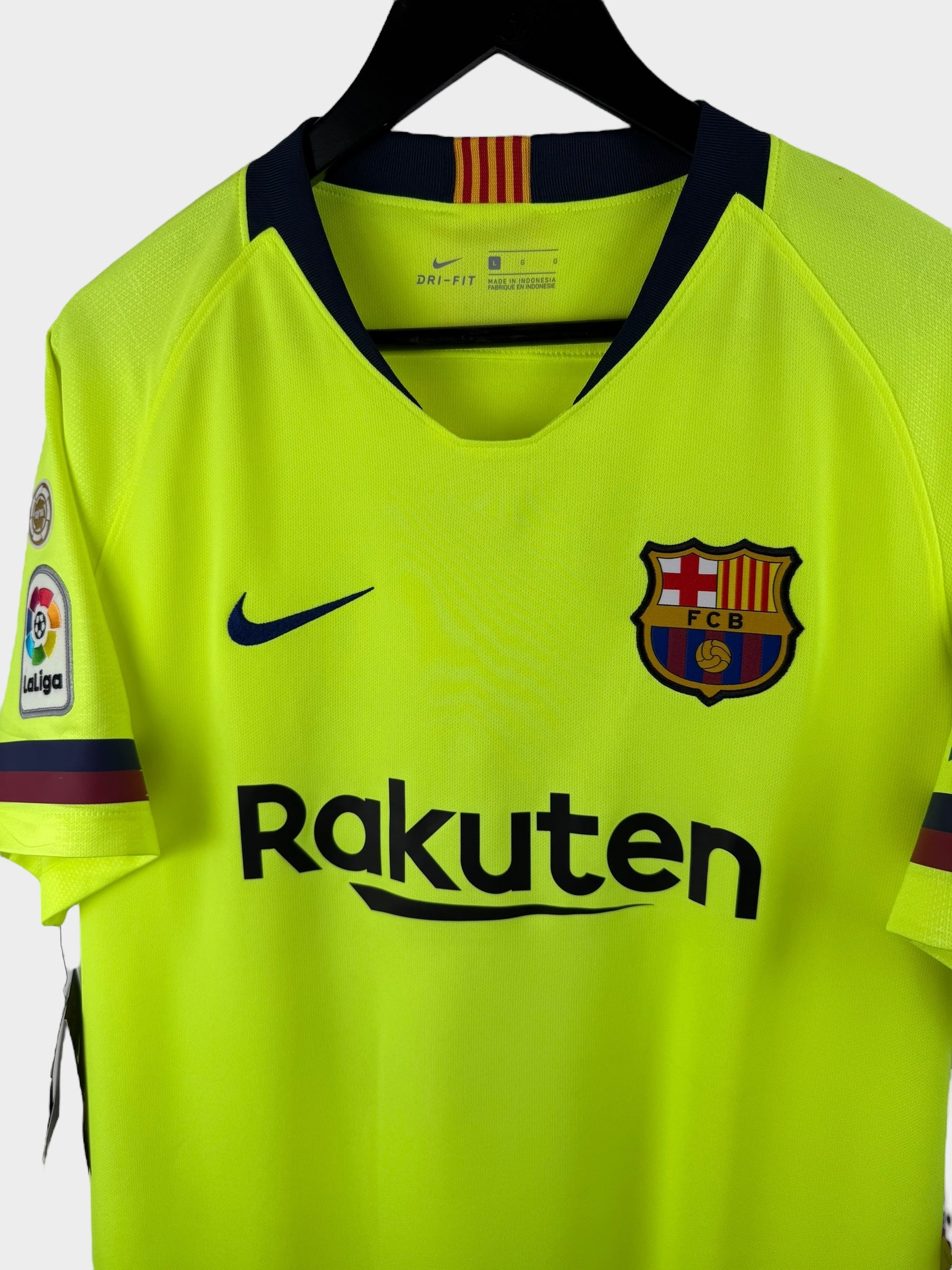 2018-19 BARCELONA AWAY SHIRT MESSI #10 L