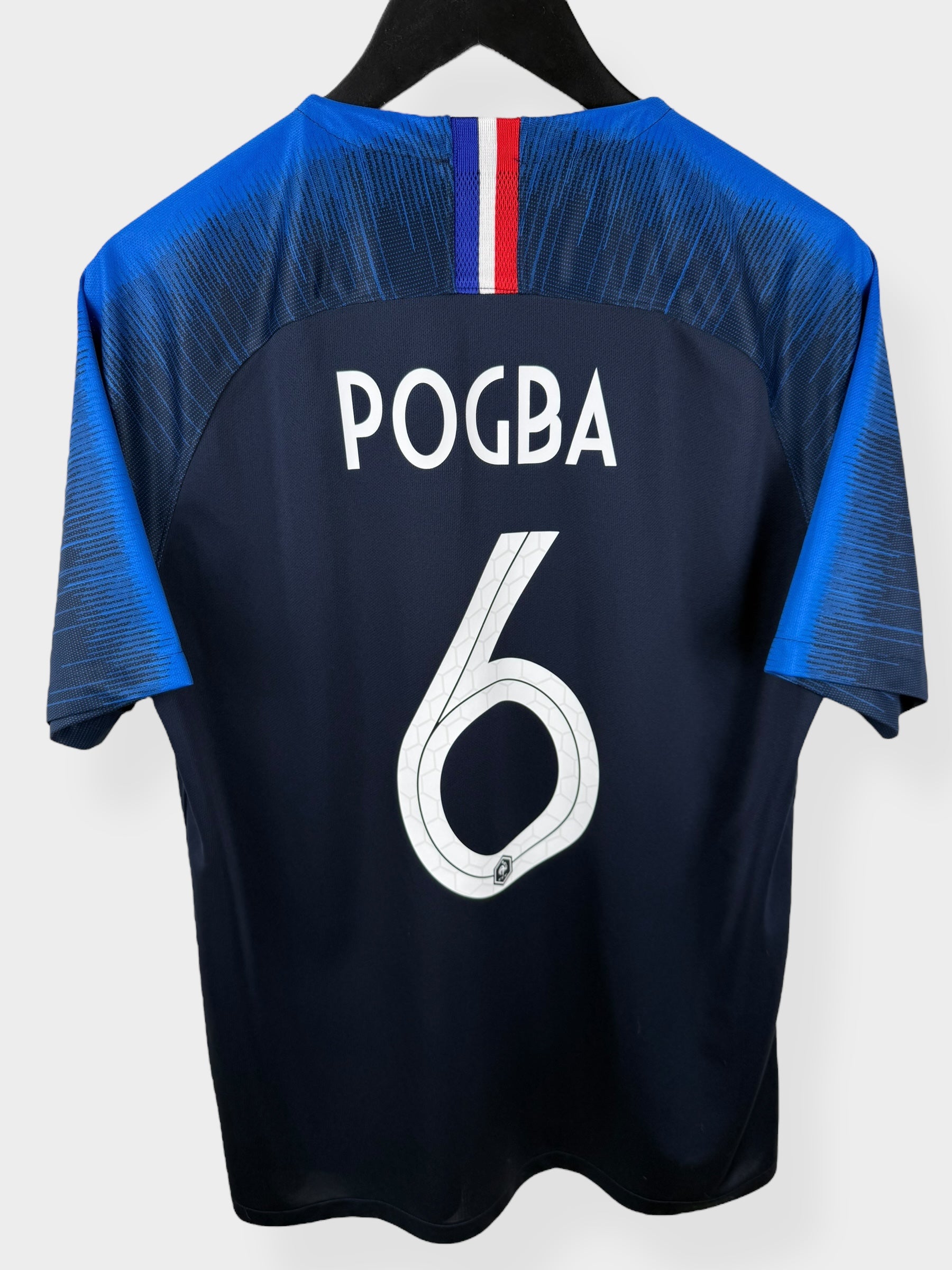 2018-19 FRANCE HOME SHIRT POGBA #6 L - Authentic Football Club