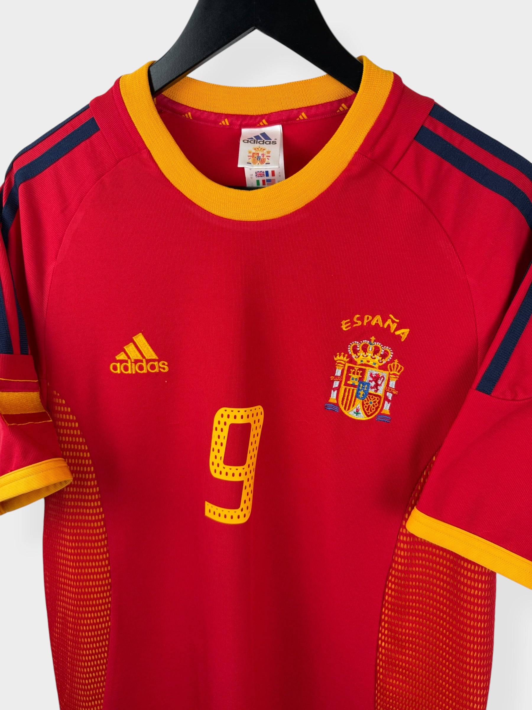 2002-04 SPAIN HOME SHIRT MORIENTES #9 M